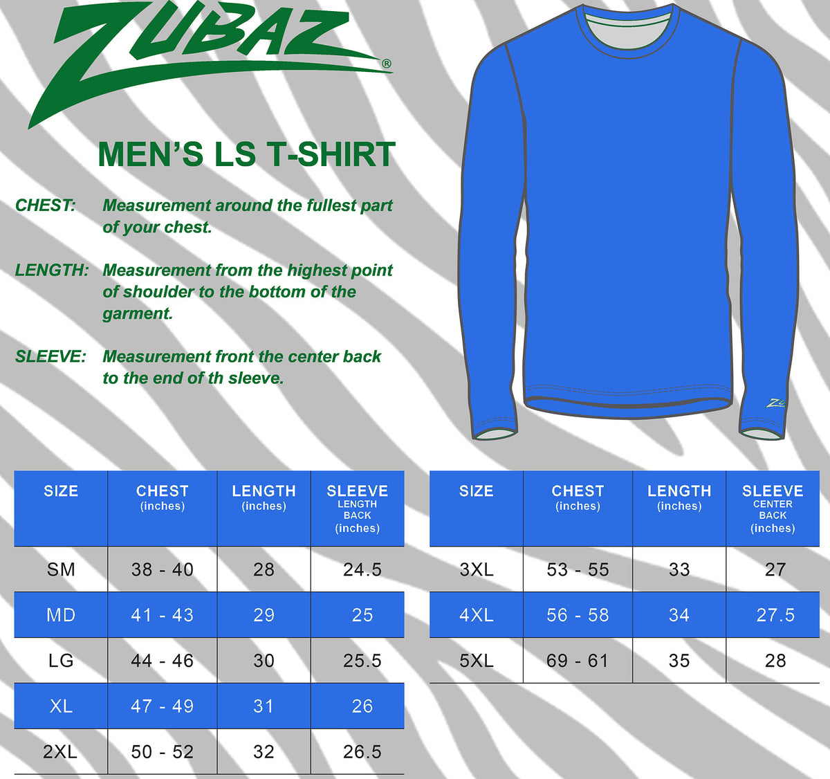 Zubaz NFL Men's Team Color Zebra Fade Sleeves Long Sleeve T-Shirt, Tennessee Titans (New Logo)