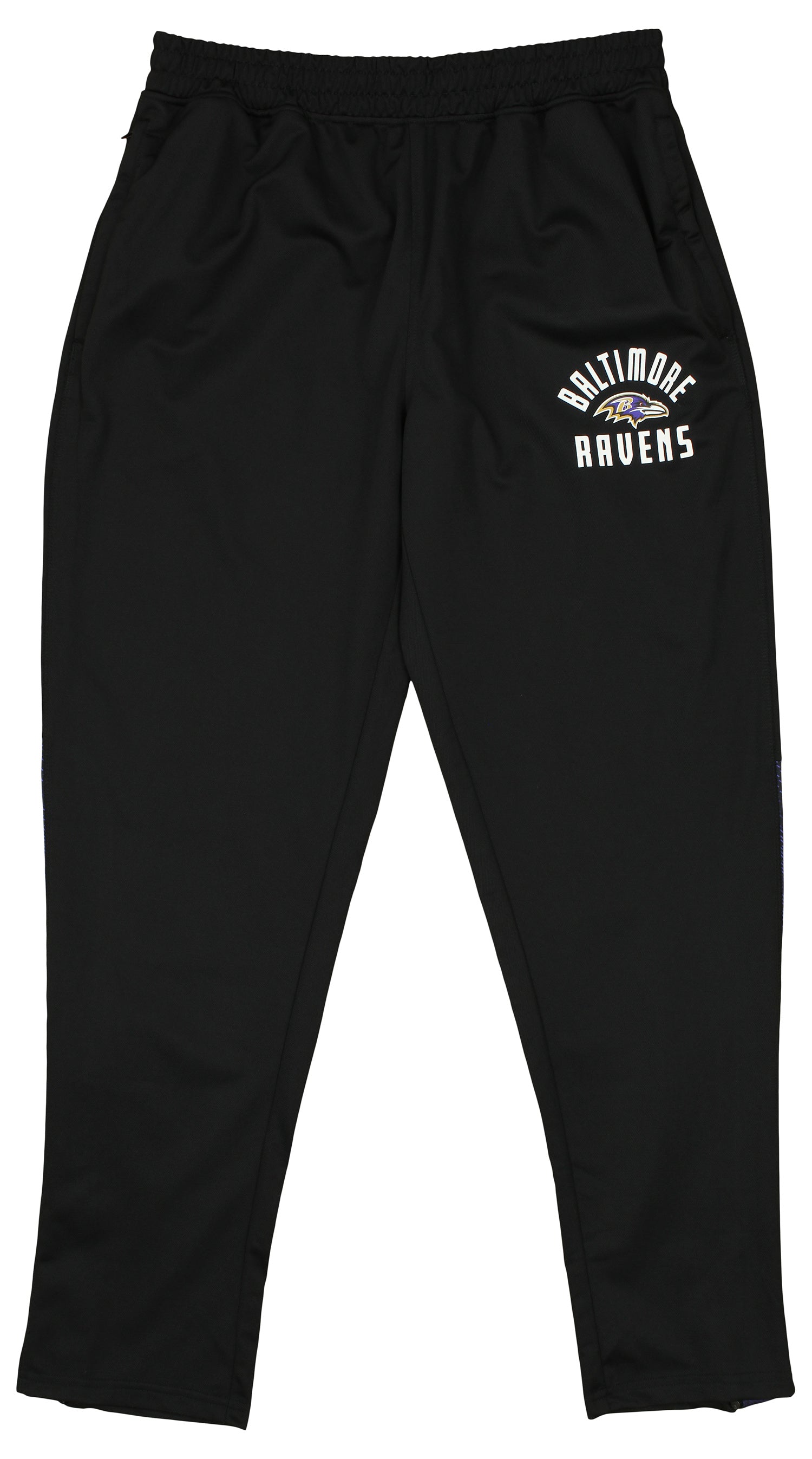 Zubaz NFL Baltimore Ravens Men's Formation Viper Accent Elevated Jacquard Track Pants