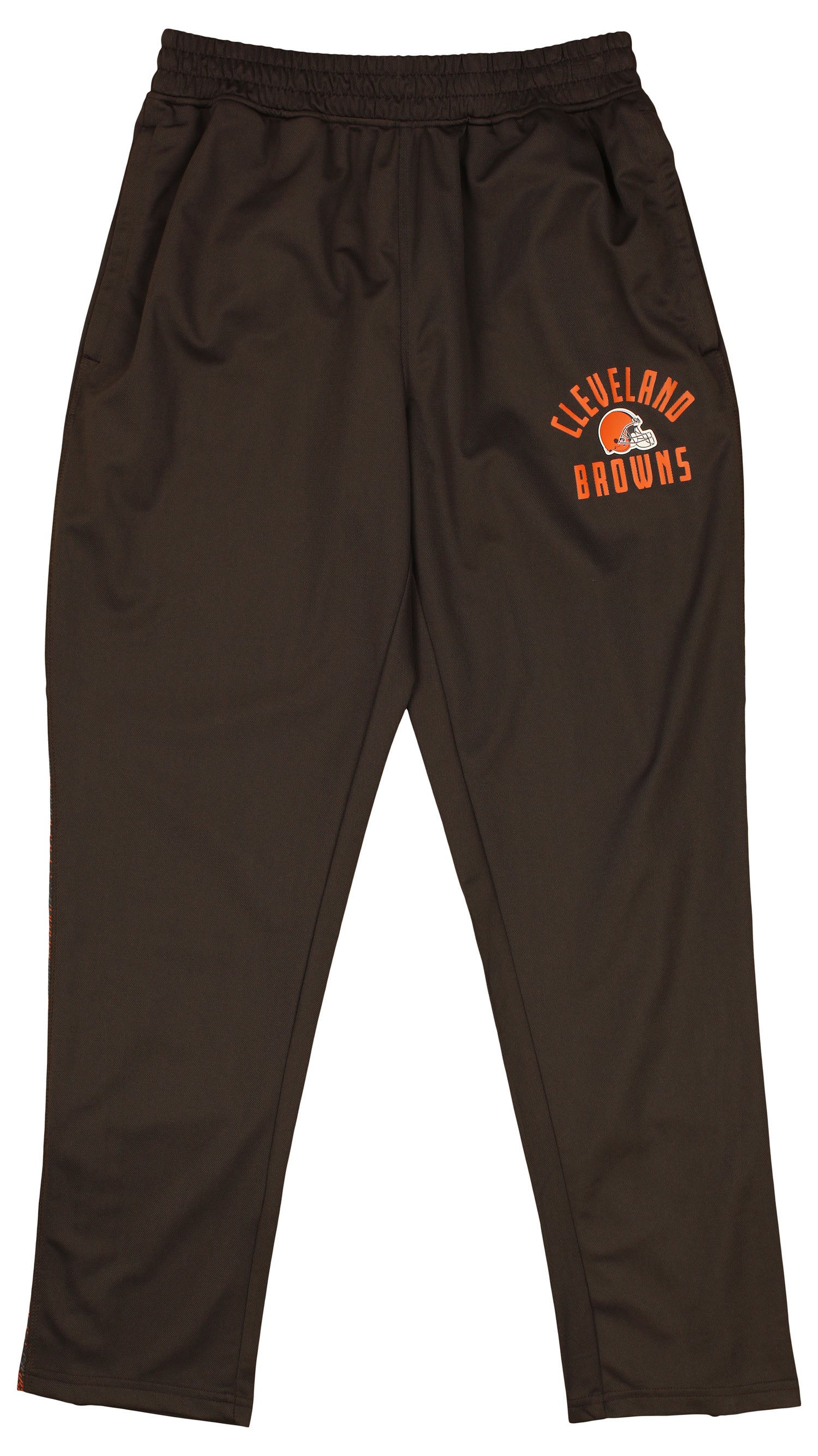 Zubaz  NFL  MEN Formation Viper Accent Elevated Jacquard Track Pant, CLEVELAND BROWNS