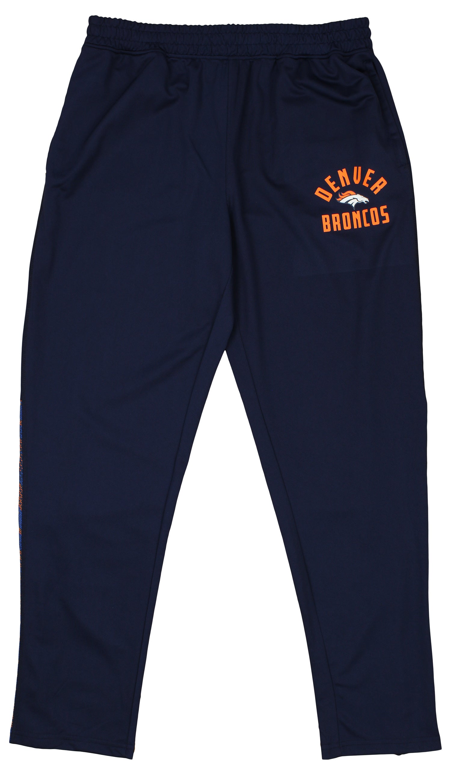 Zubaz  NFL  MEN Formation Viper Accent Elevated Jacquard Track Pant, DENVER BRONCOS