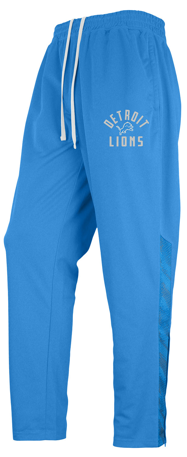 Zubaz  NFL  MEN Formation Viper Accent Elevated Jacquard Track Pant, DETROIT LIONS