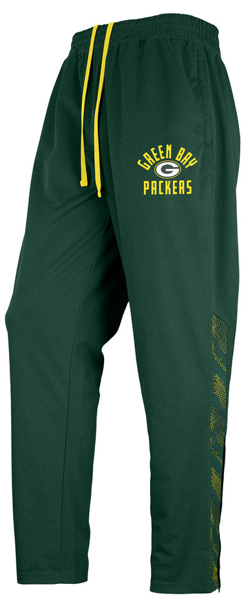 Zubaz NFL Green Bay Packers Men's Formation Viper Accent Elevated Jacquard Track Pants