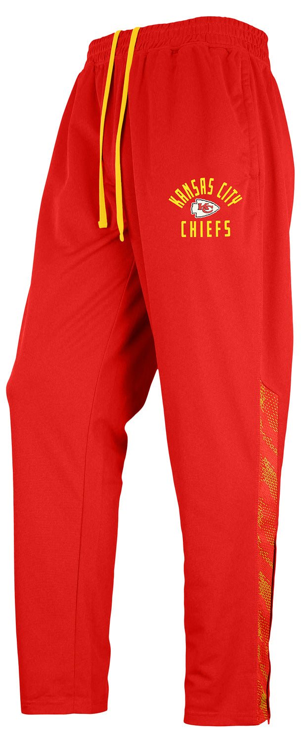 Zubaz  NFL  MEN Formation Viper Accent Elevated Jacquard Track Pant, KANSAS CITY CHIEFS