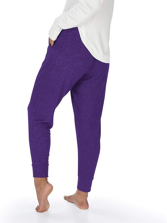 Zubaz NFL Minnesota Vikings Women's Team Color Upright Marled Soft Joggers
