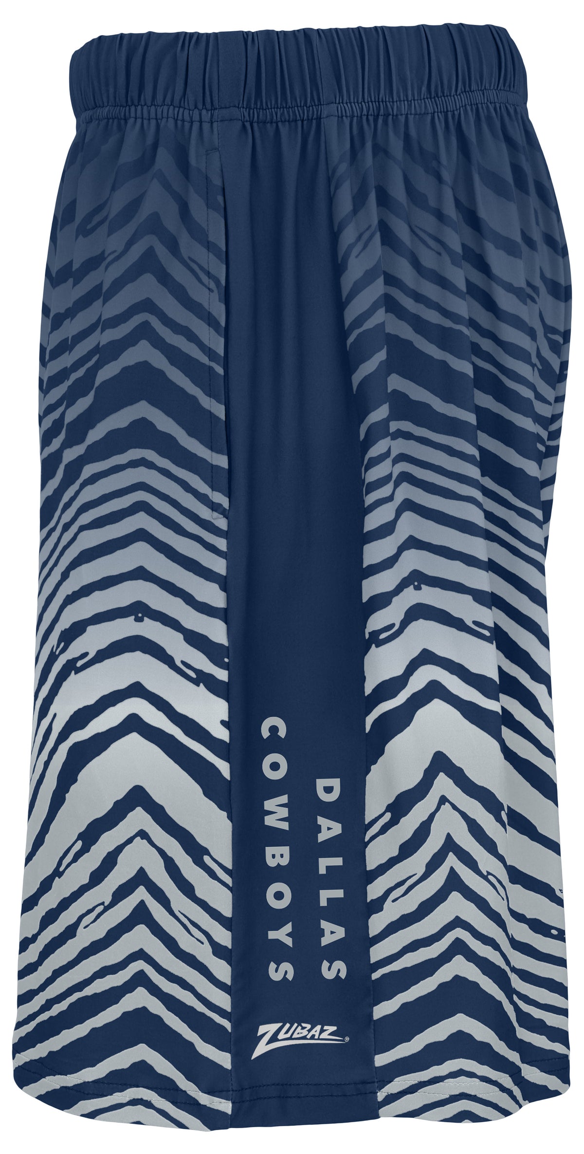 Zubaz NFL Dallas Cowboys Men's 7-Inch Zebra Fade Shorts - side