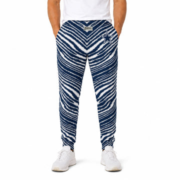 Zubaz NFL Dallas Cowboys Unisex 3 Color Zebra Z88 Direct Embroidered Logo Pants