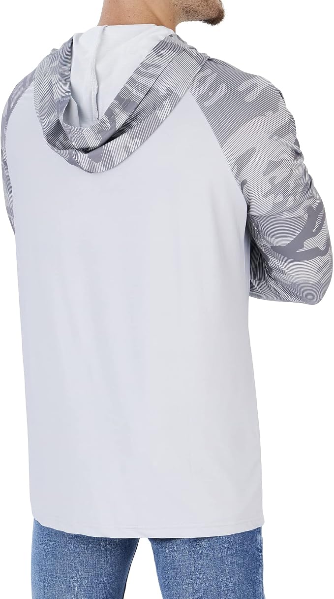 Zubaz NFL Los Angeles Chargers Men's Formation Camo Line Sleeve Lightweight Hoodie