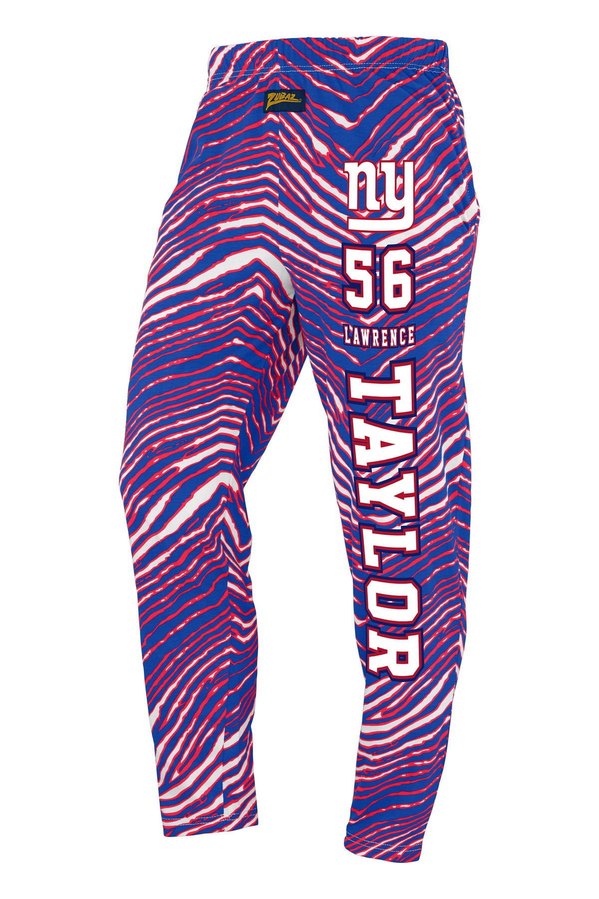 Zubaz NFL Legends Lawrence Taylor New York Giants Unisex Z88 Legends Zebra Pants