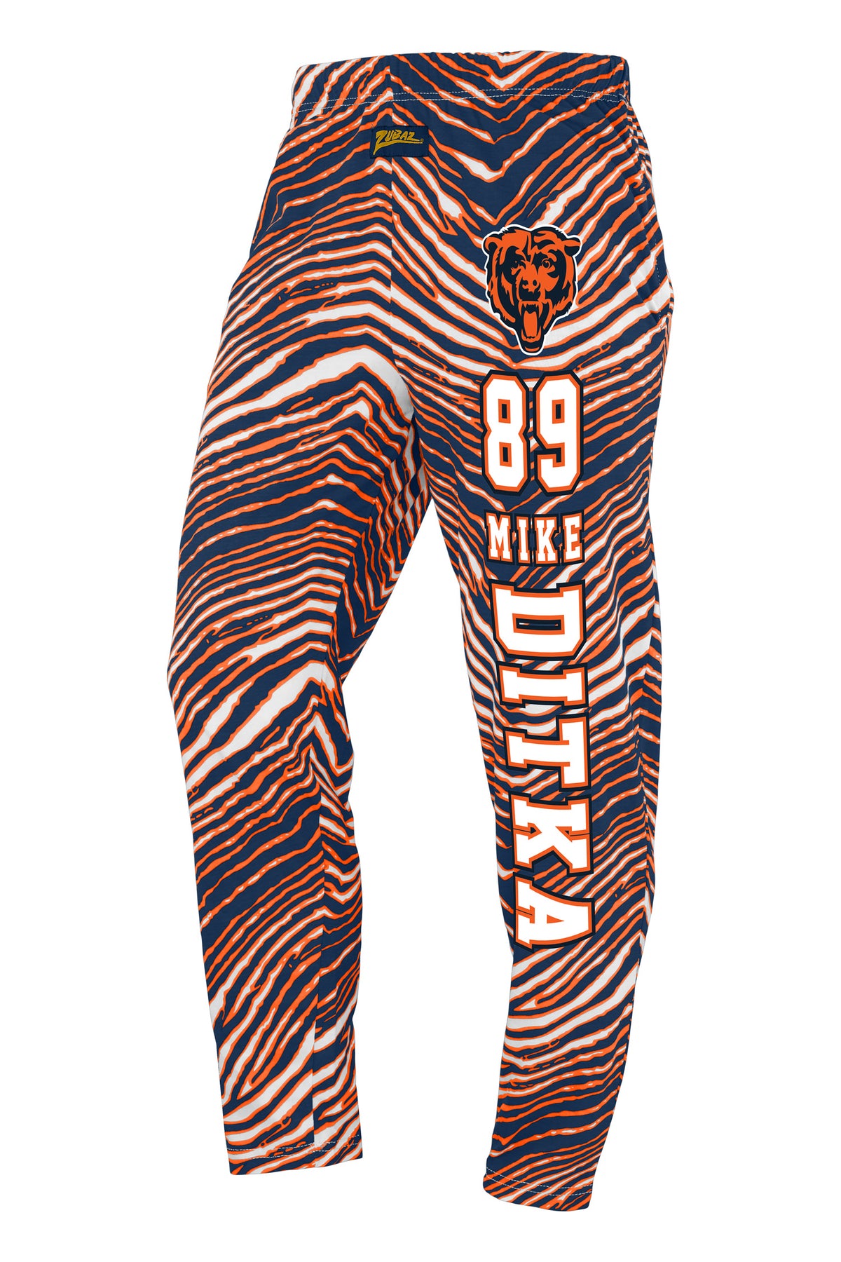Zubaz NFL Legends Mike Ditka Chicago Bears Unisex Z88 Legends Zebra Pants