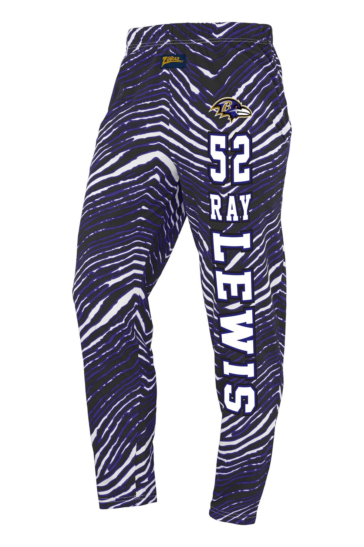 Zubaz NFL Legends Ray Lewis Baltimore Ravens Unisex Z88 Legends Zebra Pants
