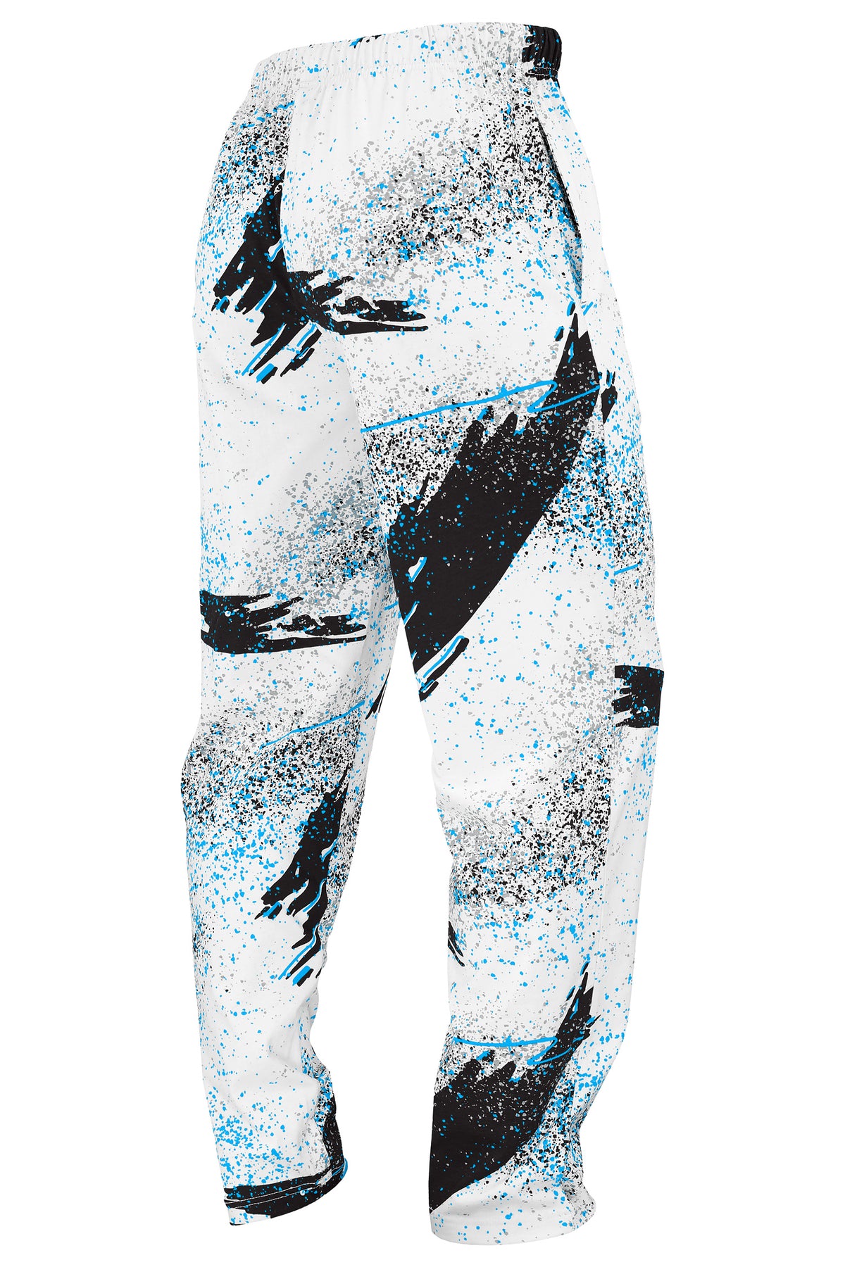 Zubaz NFL Carolina Panthers Adult Unisex 3 Color Confetti Z88 Screen Print Pants