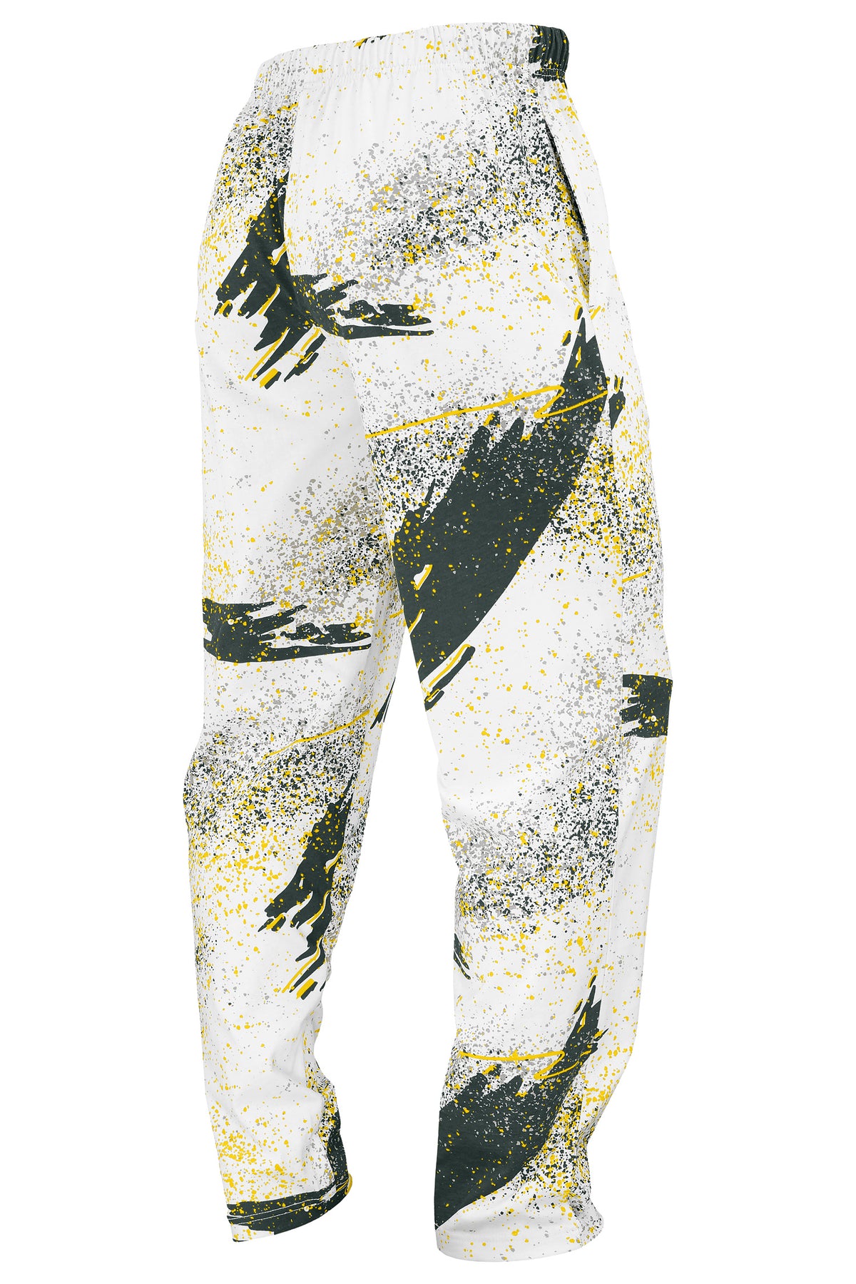 Zubaz NFL Green Bay Packers Adult Unisex 3 Color Confetti Z88 Screen Print Pants