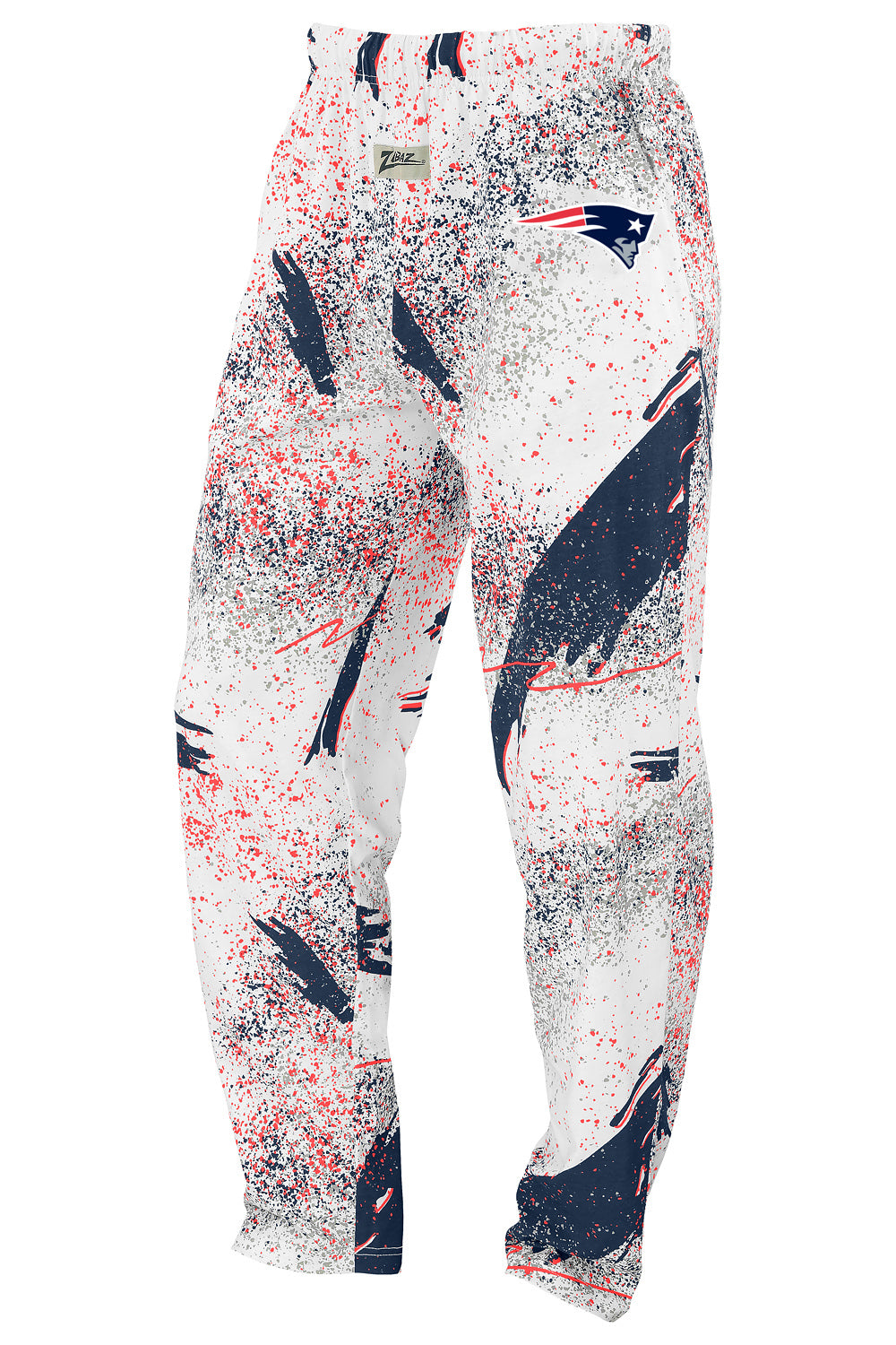 Zubaz NFL New England Patriots Adult Unisex 3 Color Confetti Z88 Screen Print Pants