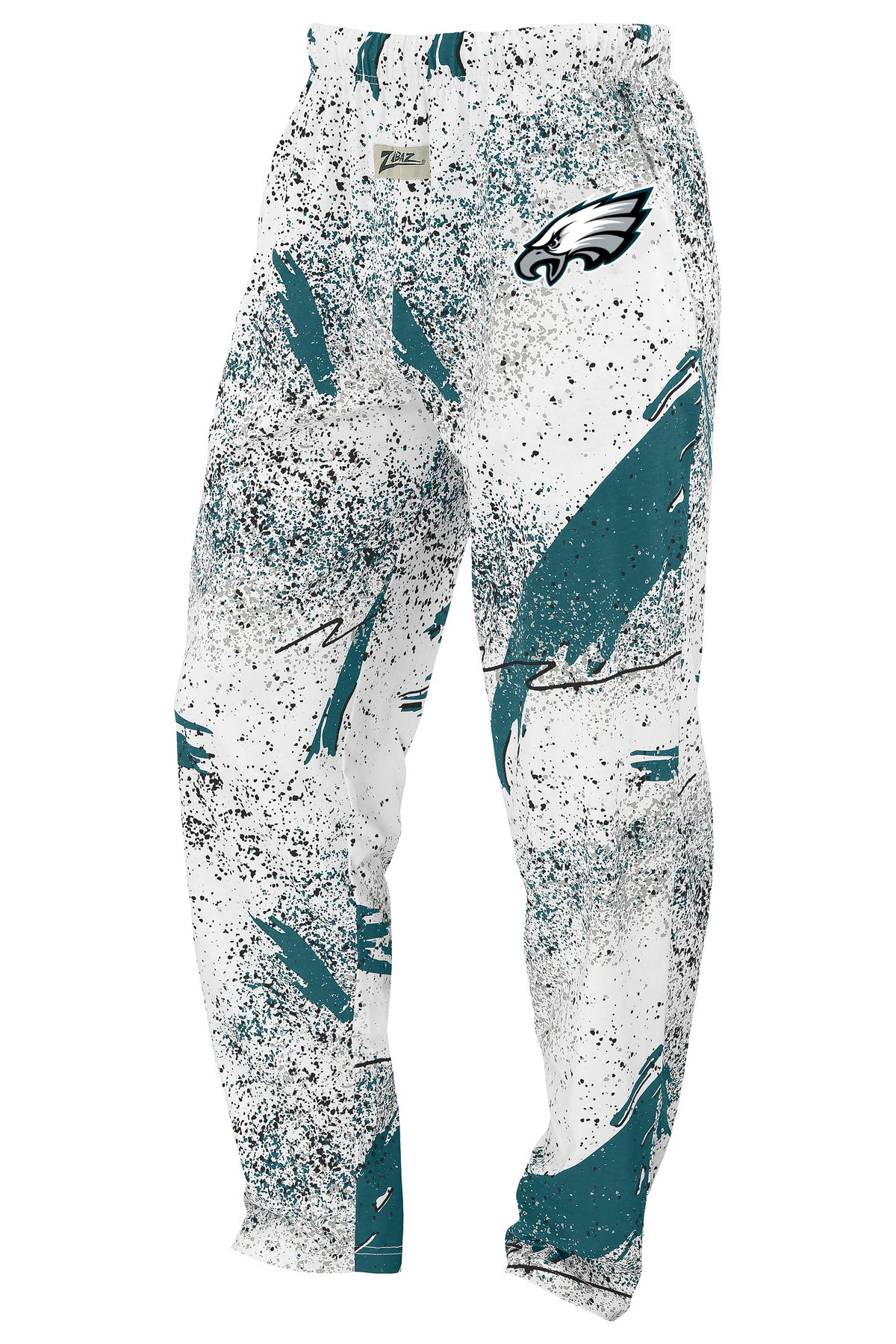 Zubaz NFL Philadelphia Eagles Adult Unisex 3 Color Confetti Z88 Screen Print Pants