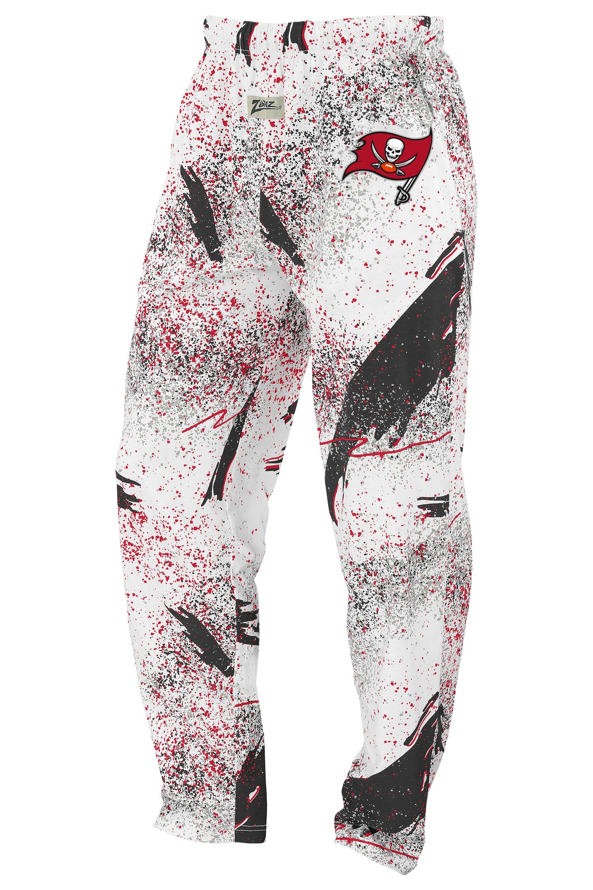 Zubaz NFL Tampa Bay Buccaneers Adult Unisex 3 Color Confetti Z88 Screen Print Pants