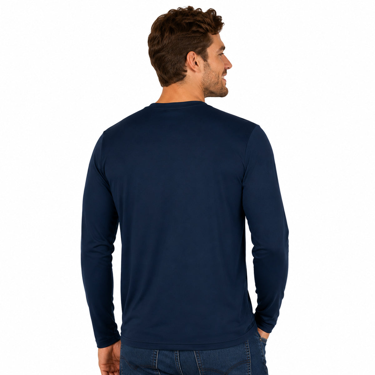 Zubaz NFL Dallas Cowboys Men's Team Color Tunnel Long-Sleeve T-Shirt