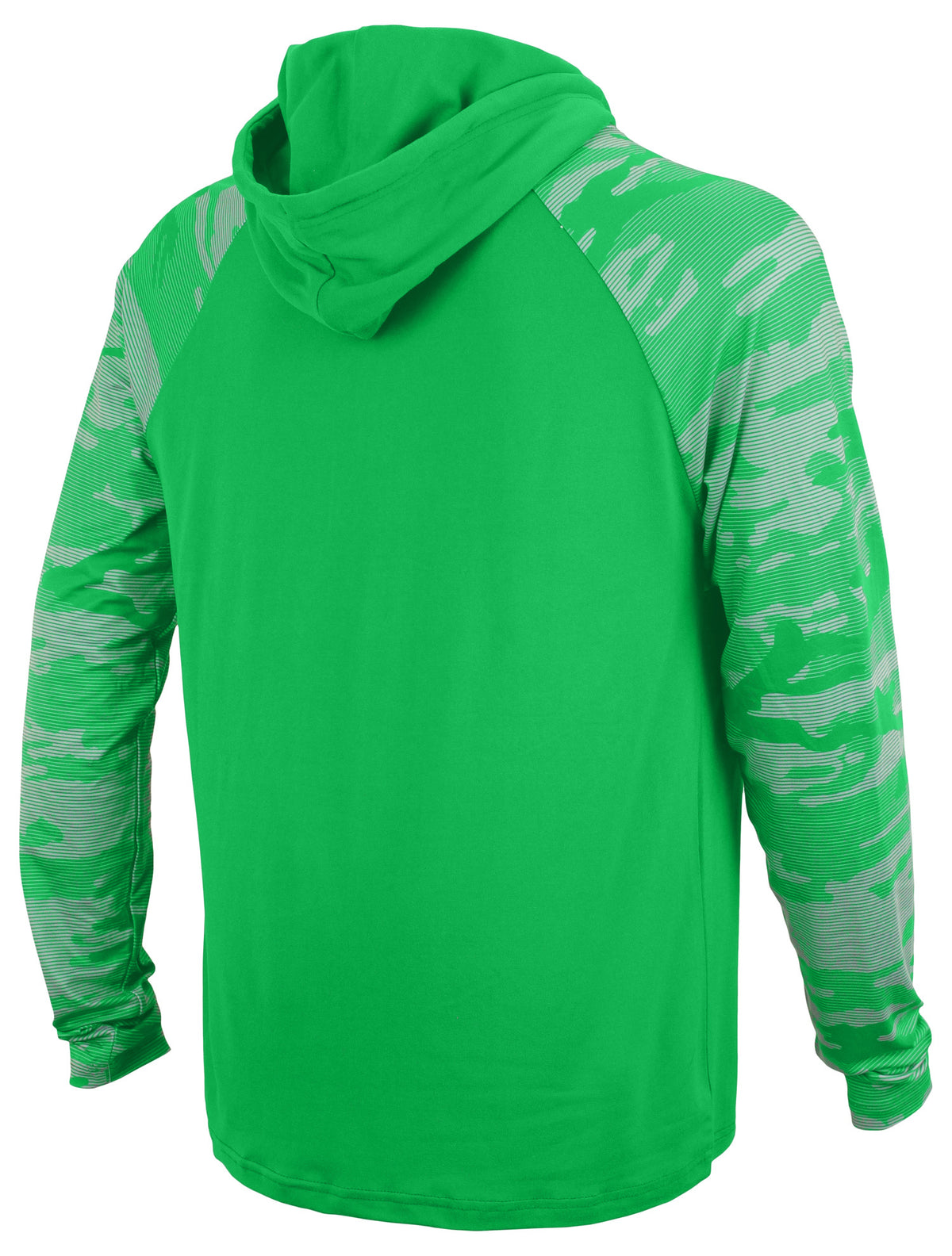Zubaz NFL Men's Classic Camo Line Sleeves Lightweight 1/4 Zip Color Block Hoodie, Philadelphia Eagles