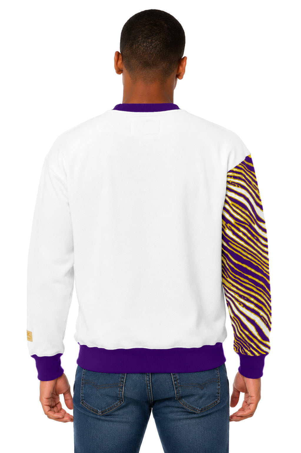 Zubaz NFL Men's & Women's 90s Strong Arm Crew, Minnesota Vikings