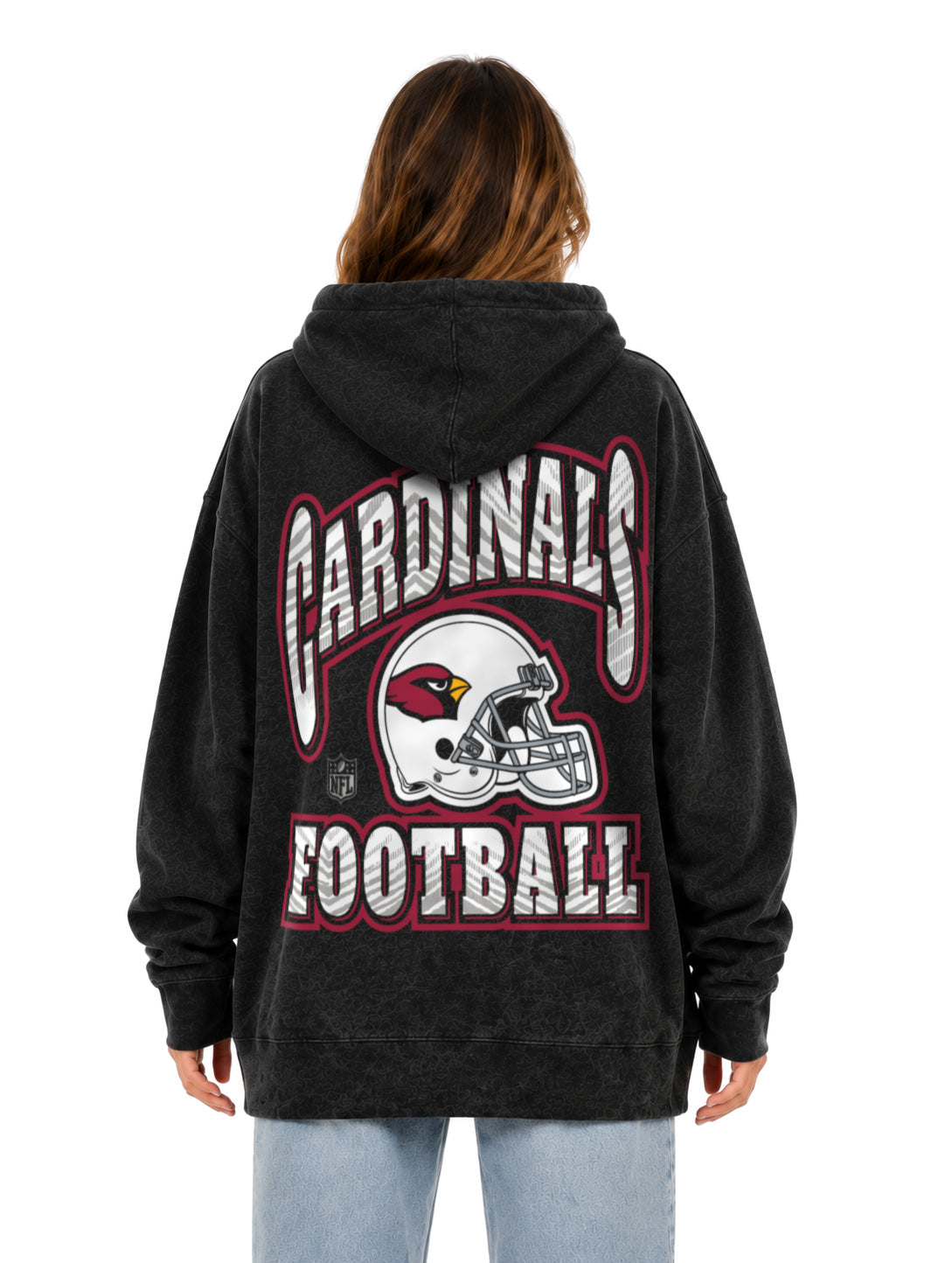 Zubaz NFL Unisex 90s Vintage All Pro Hoodie, Arizona Cardinals