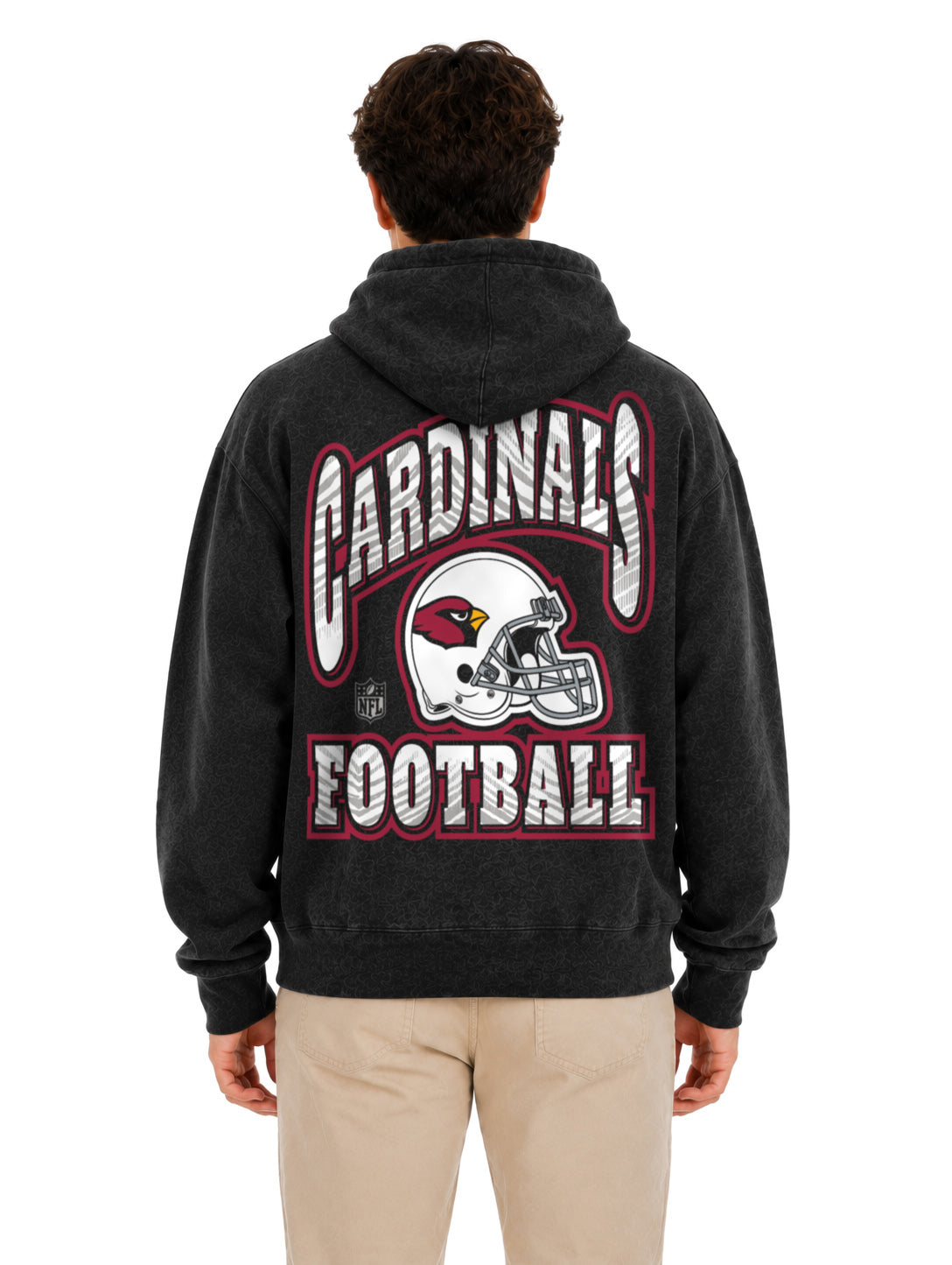 Zubaz NFL Unisex 90s Vintage All Pro Hoodie, Arizona Cardinals