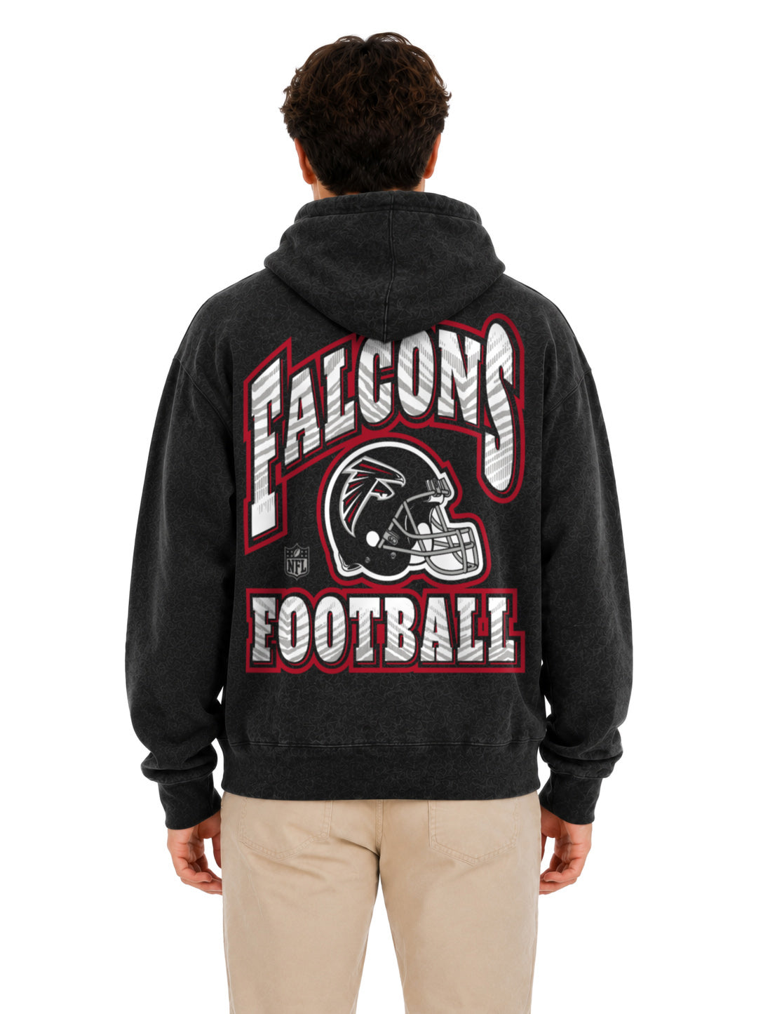 Zubaz NFL Unisex 90s Vintage All Pro Hoodie, Atlanta Falcons