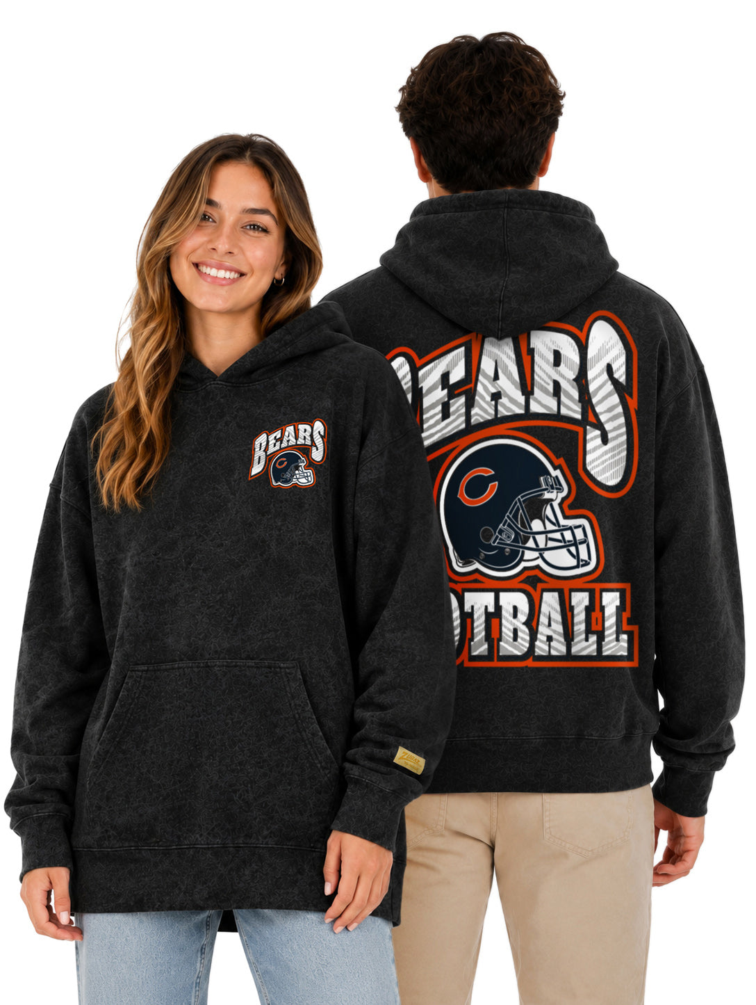 ヴィンテージラグ NFL タイタンズ USA製 マルチカバー 大判 ロゴ Zubaz NFL Chicago Bears Unisex Black Zebra Fade 90s Vintage All Pro Ho