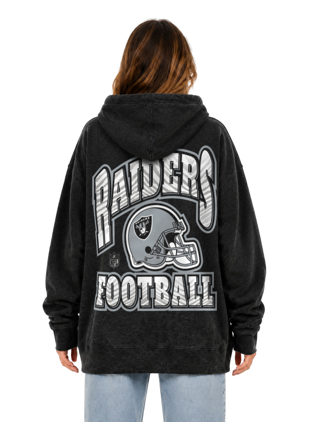 Zubaz NFL Las Vegas Raiders Unisex 90s Vintage All Pro Hoodie