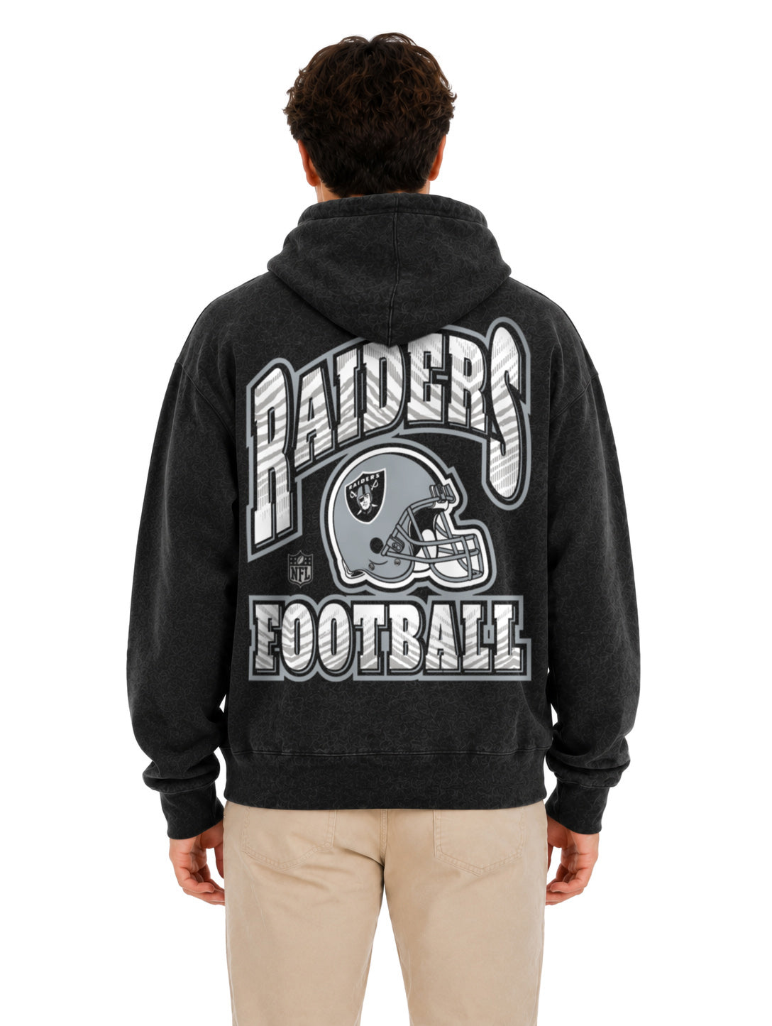 Zubaz NFL Las Vegas Raiders Unisex 90s Vintage All Pro Hoodie