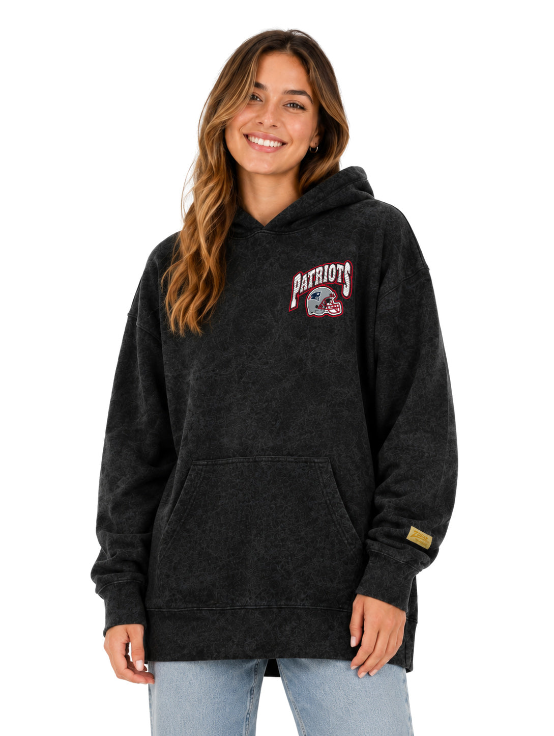 Zubaz NFL Unisex 90s Vintage All Pro Hoodie, New England Patriots