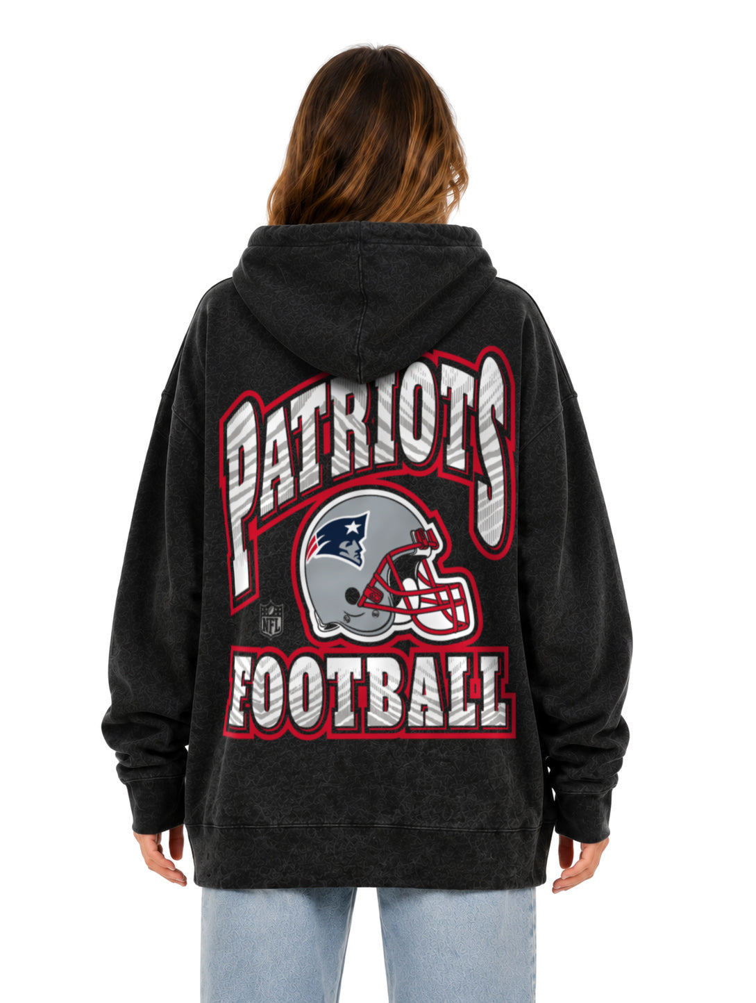 Zubaz NFL Unisex 90s Vintage All Pro Hoodie, New England Patriots