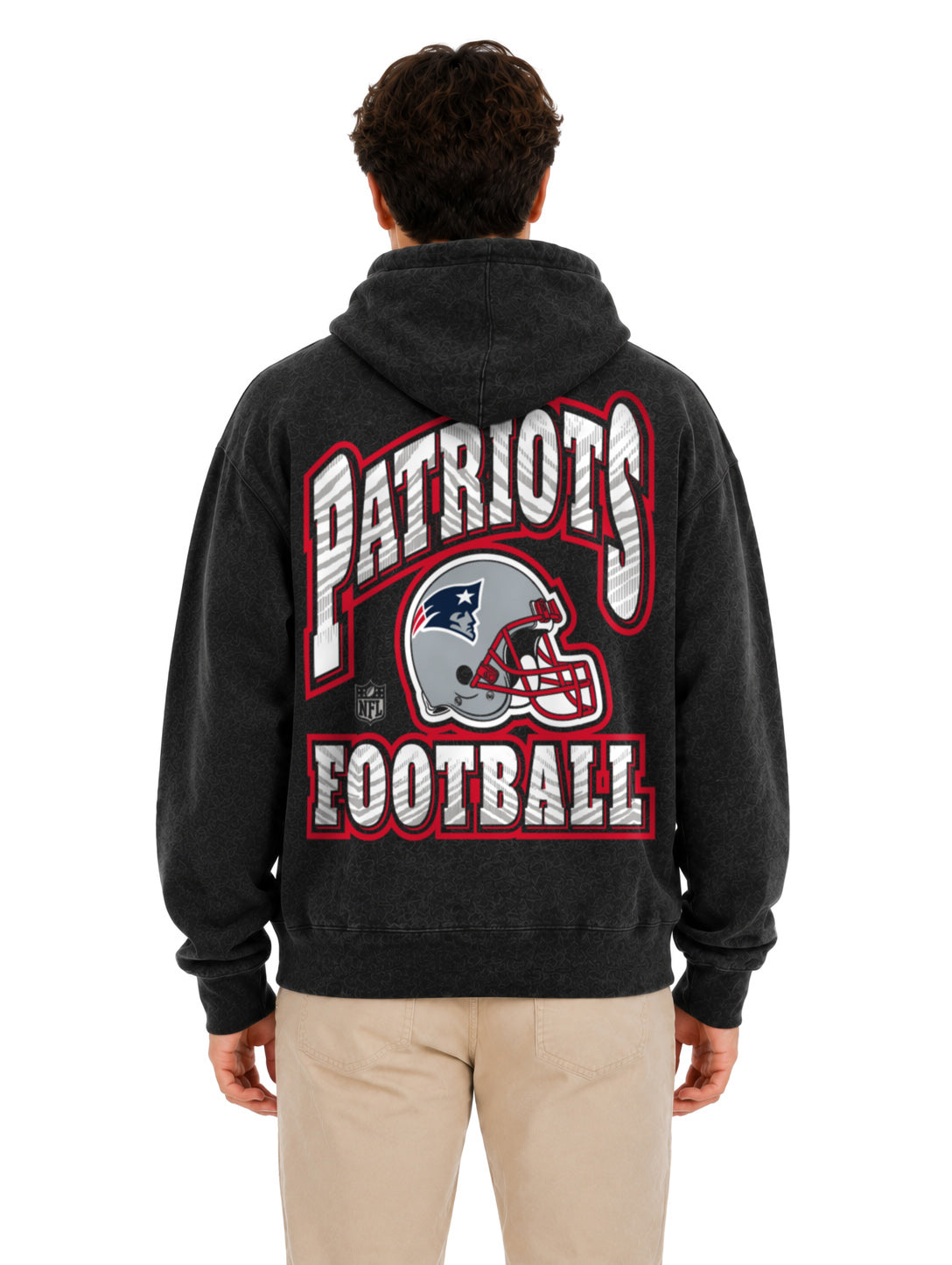 Zubaz NFL Unisex 90s Vintage All Pro Hoodie, New England Patriots