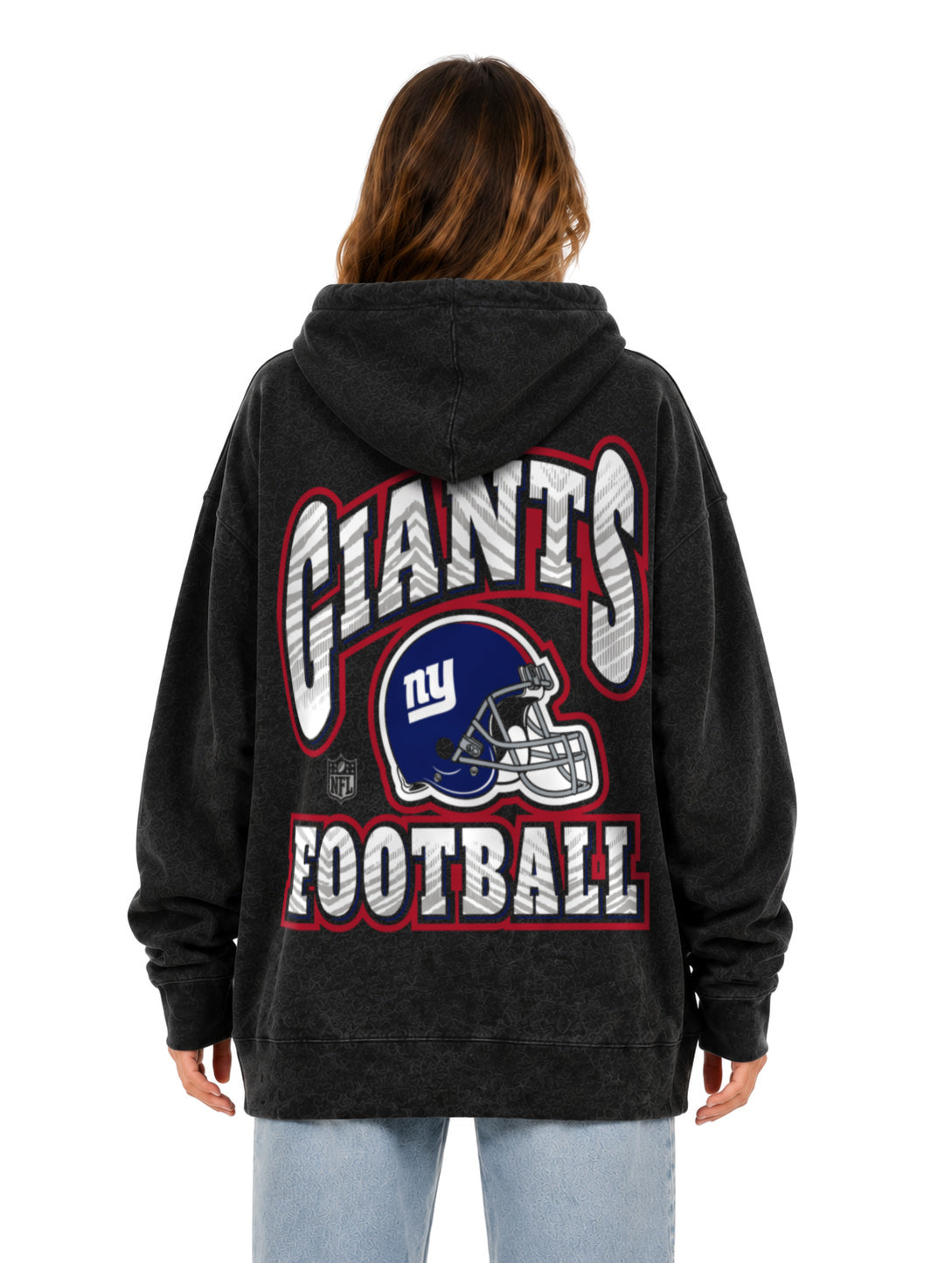Zubaz NFL New York Giants Unisex 90s Vintage All Pro Hoodie