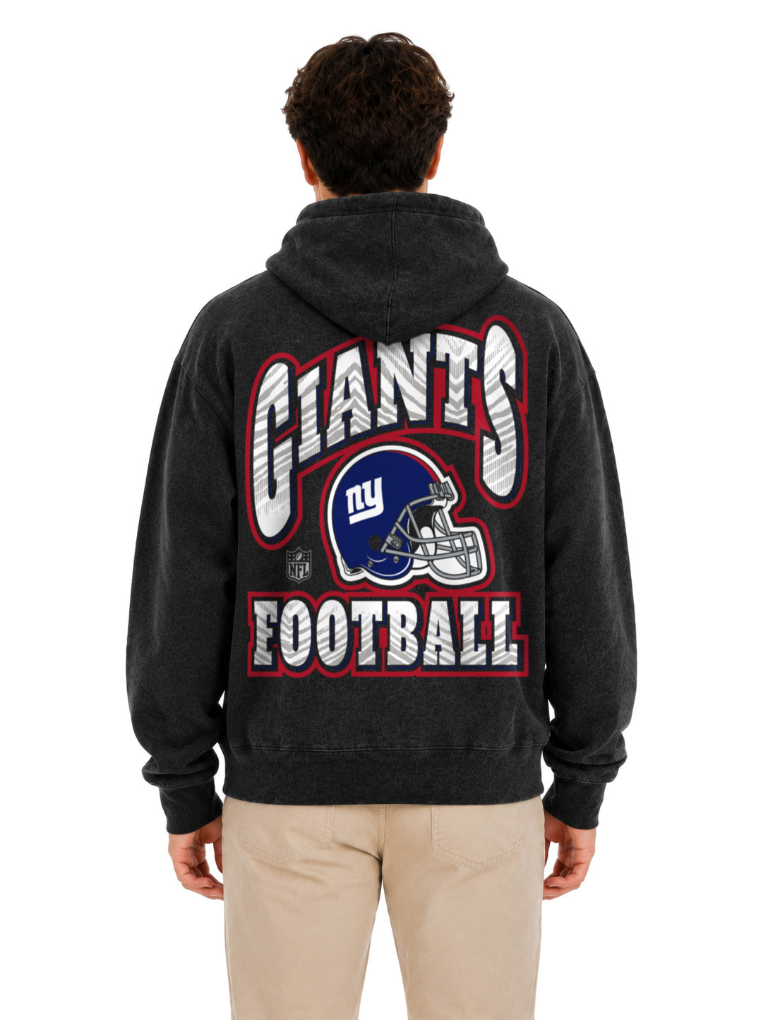 Zubaz NFL New York Giants Unisex 90s Vintage All Pro Hoodie