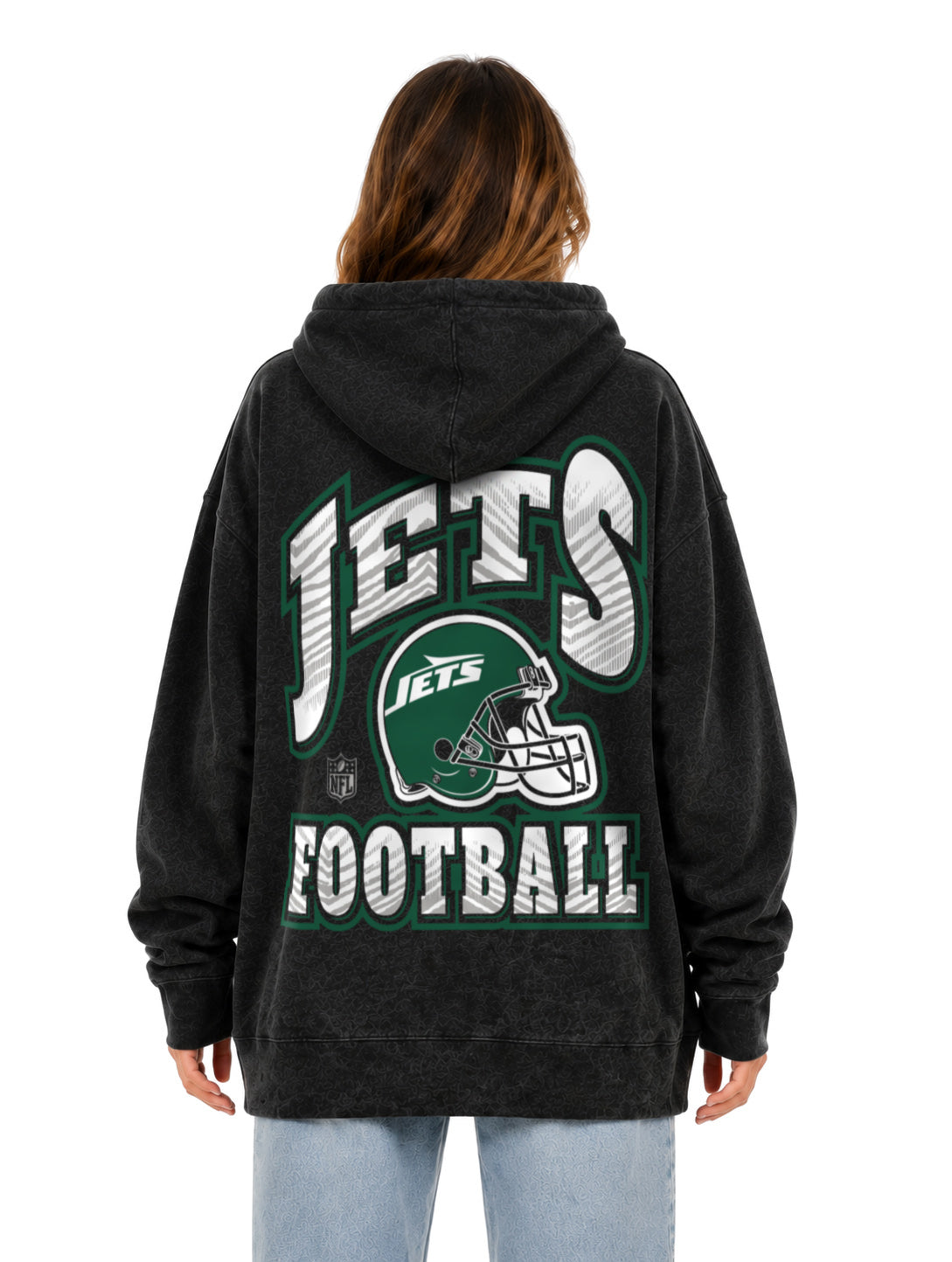 Zubaz NFL Unisex 90s Vintage All Pro Hoodie, New York Jets