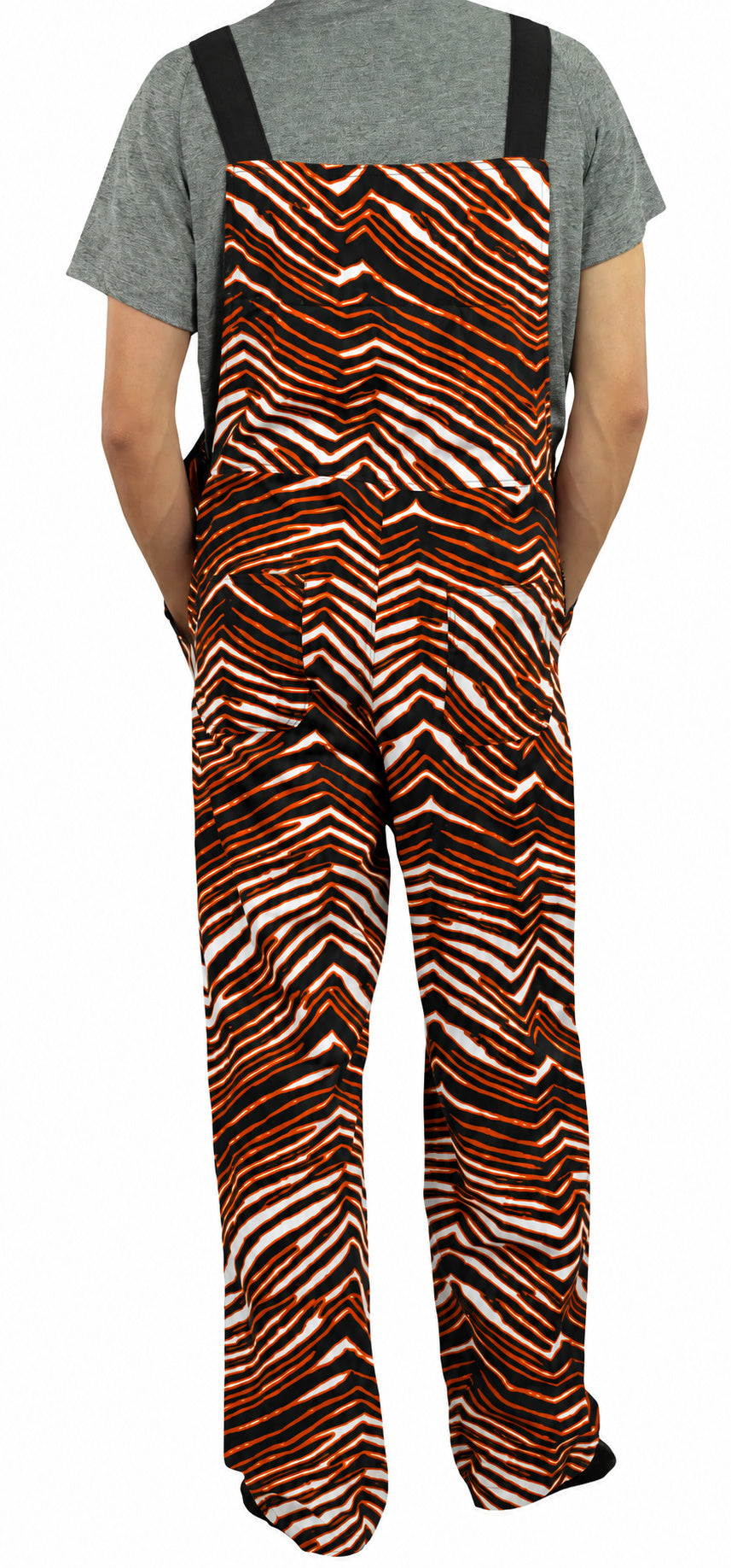 Zubaz NCAA Oregon State Beavers Adult Unisex 3 Color Zebra Lined Bib