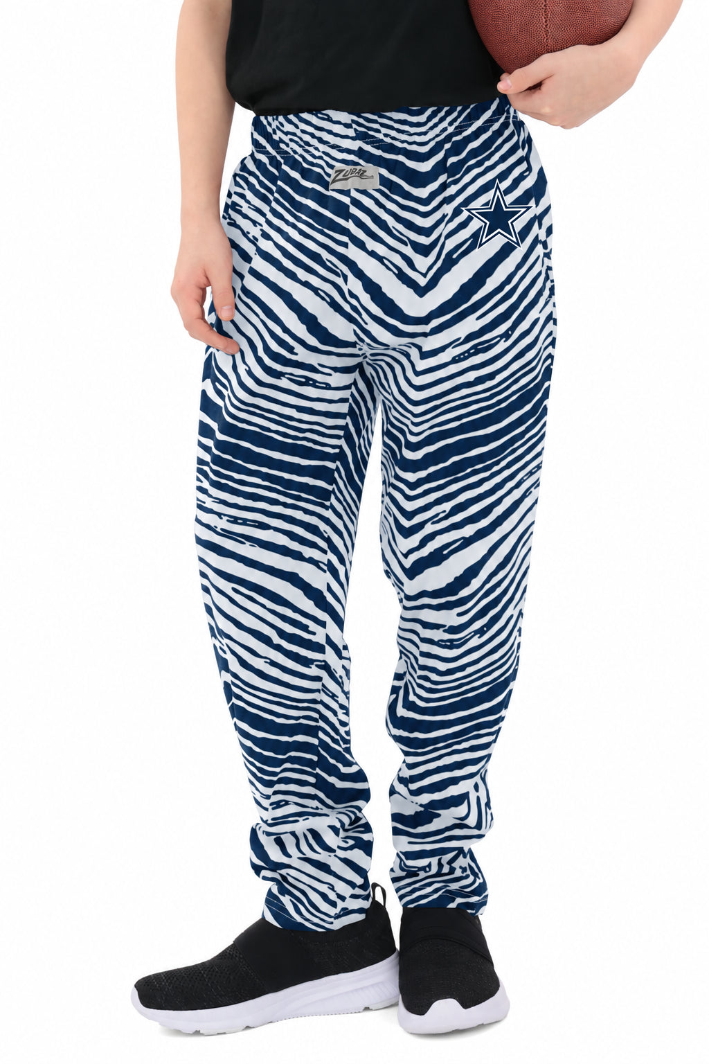 Zubaz NFL Dallas Cowboys Youth Unisex Z88 Zebra Embroidered Pants