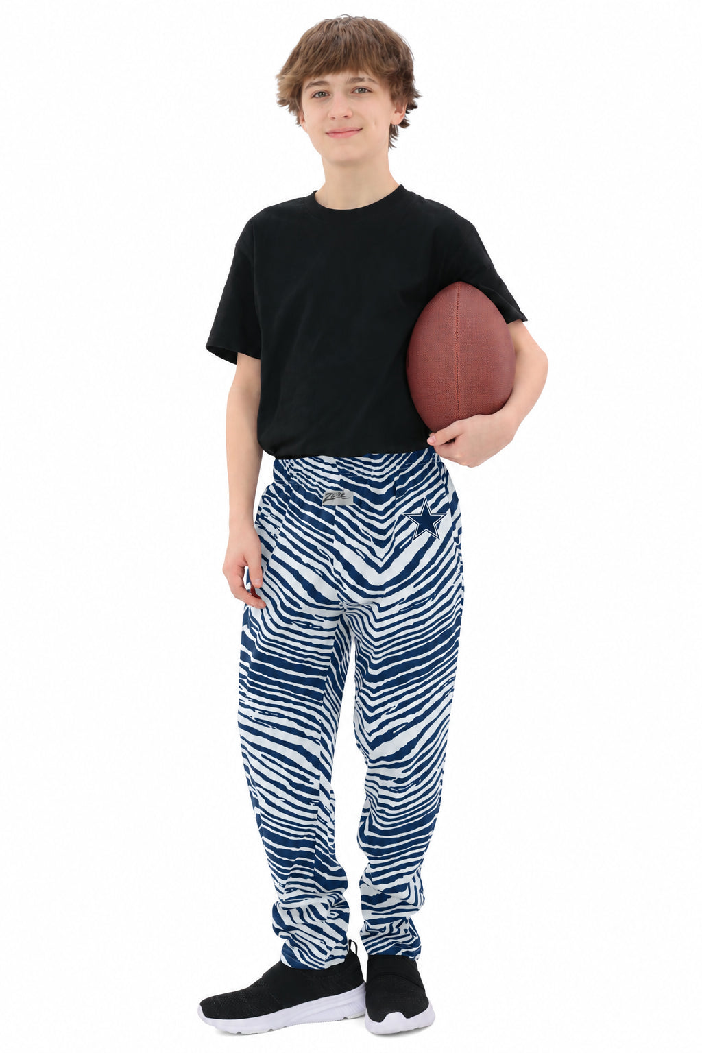 Zubaz NFL Dallas Cowboys Youth Unisex Z88 Zebra Embroidered Pants