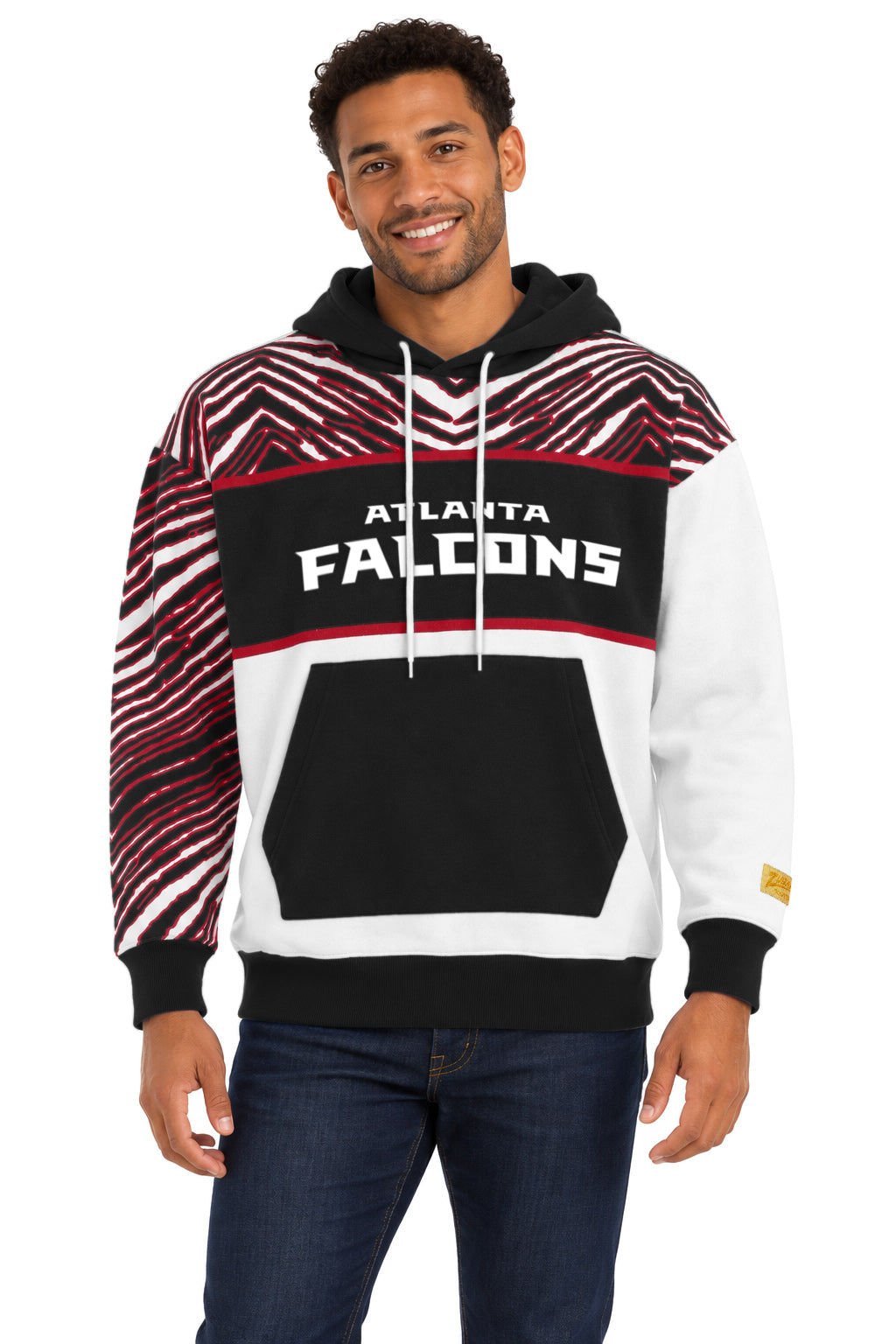 Zubaz NFL Men's & Women's 90s Strong Arm Hoodie, Atlanta Falcons
