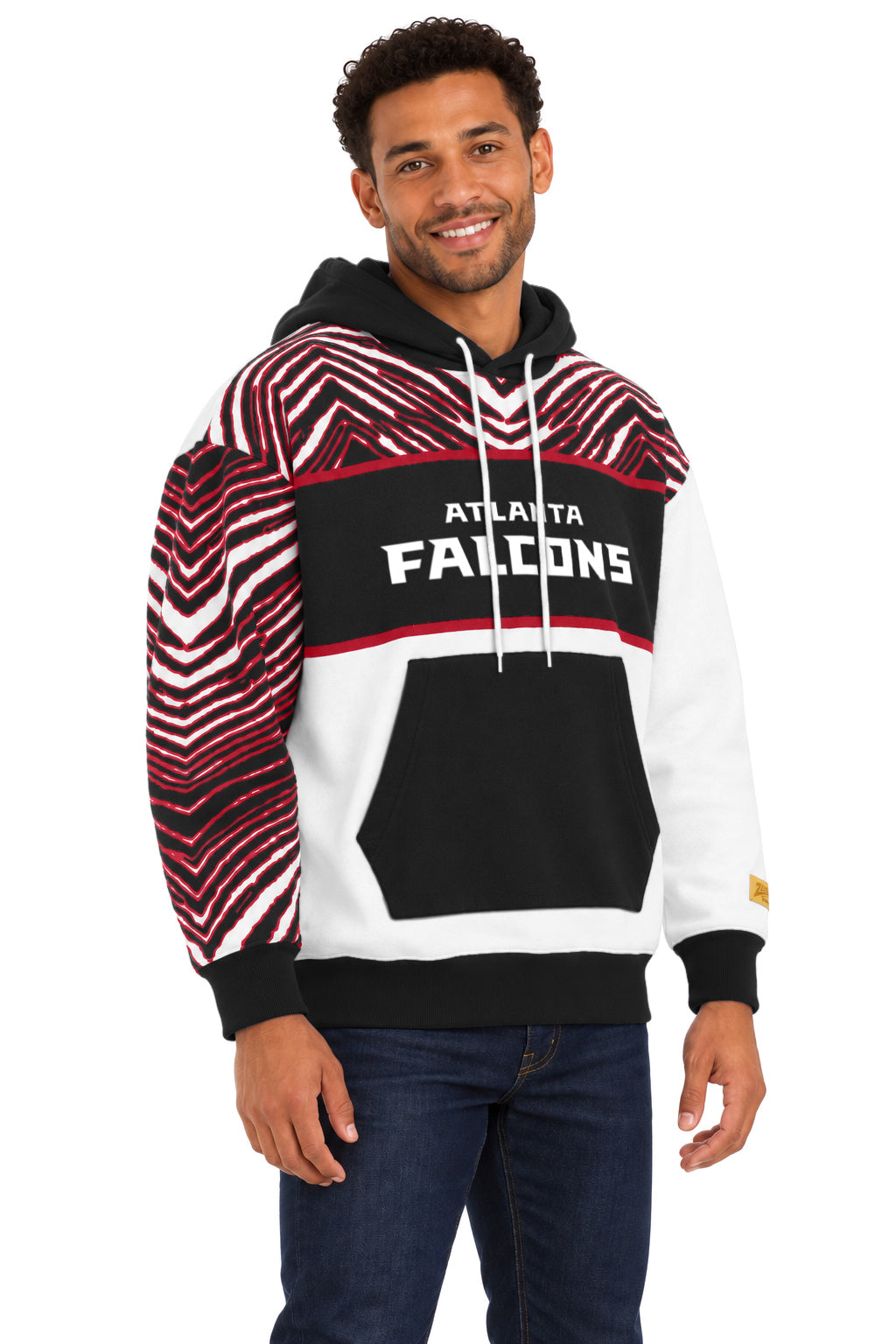 Zubaz NFL Men's & Women's 90s Strong Arm Hoodie, Atlanta Falcons