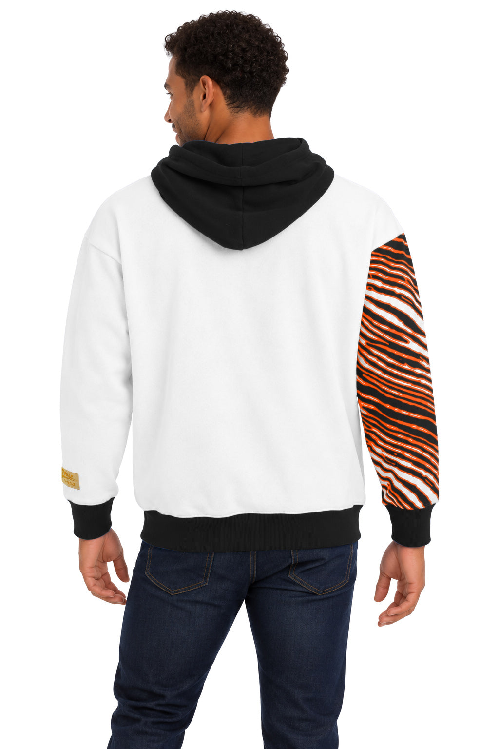 Zubaz NFL Men's & Women's 90s Strong Arm Hoodie, Cincinnati Bengals