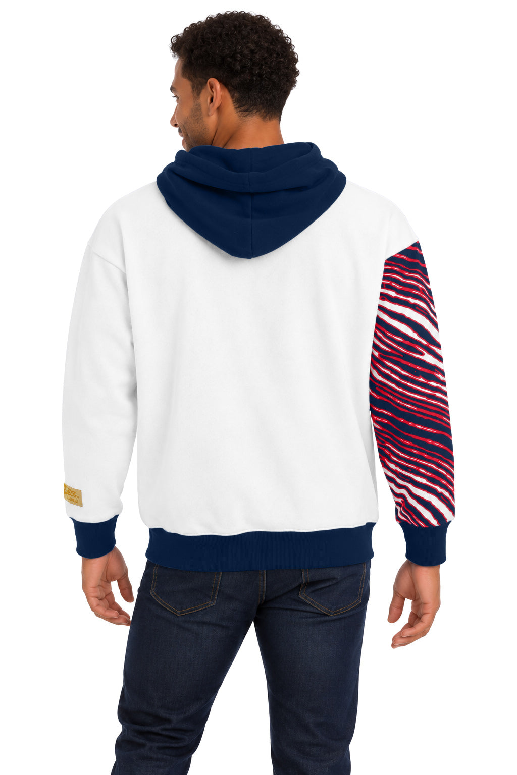 Zubaz NFL Men's & Women's 90s Strong Arm Hoodie, Houston Texans