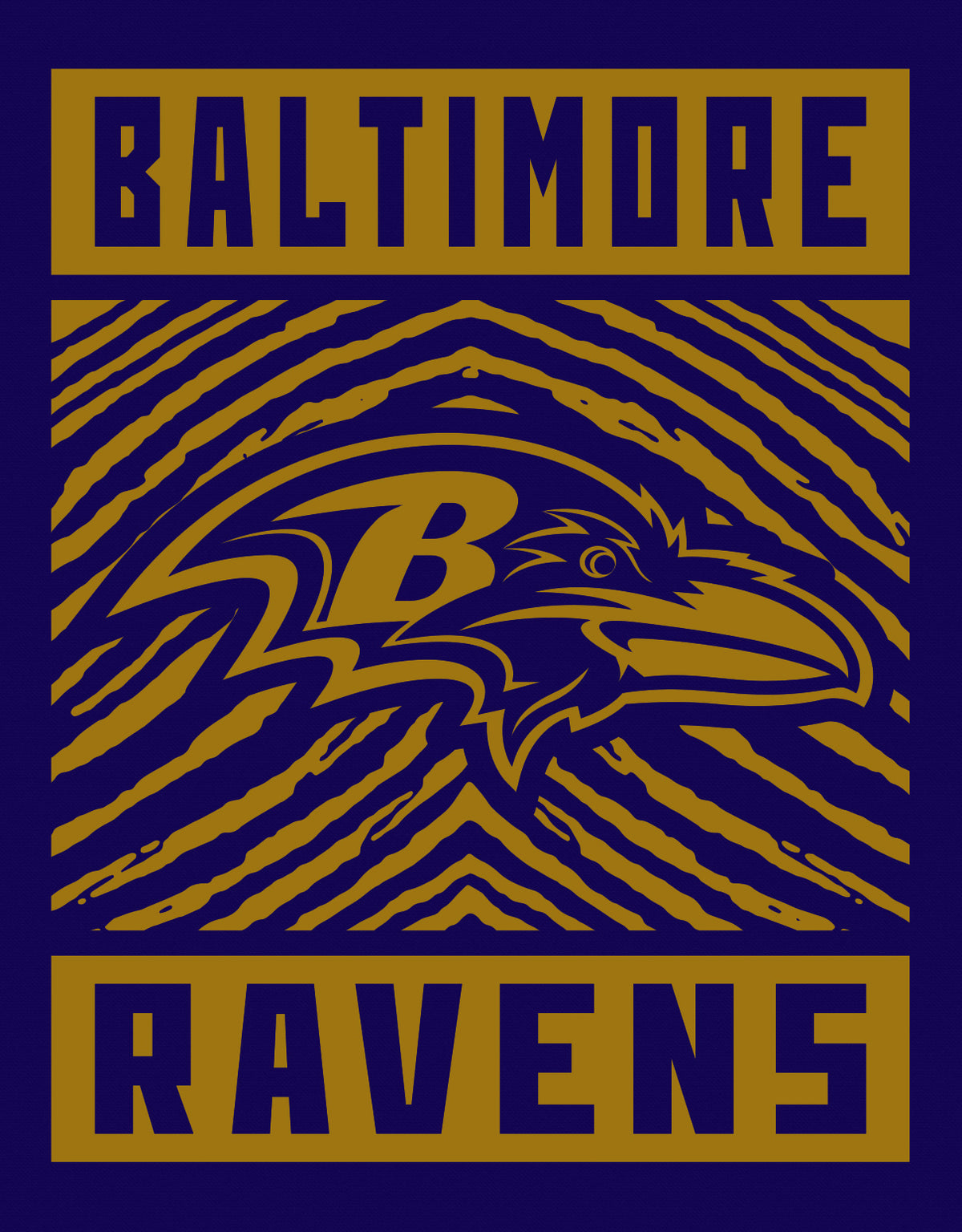Zubaz NFL Baltimore Ravens Men's Gridiron Crewneck