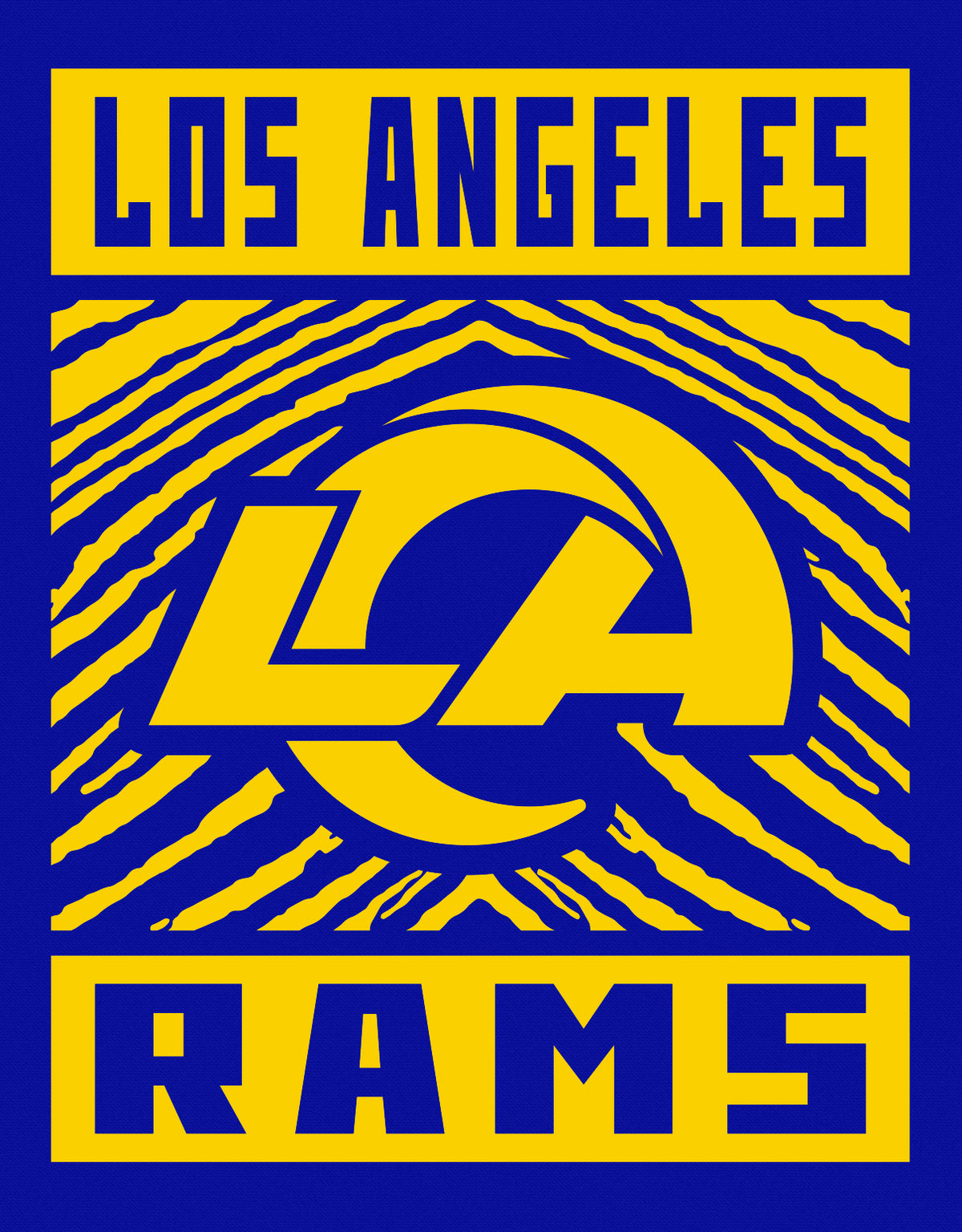 Zubaz NFL Los Angeles Rams Men's Gridiron Crewneck
