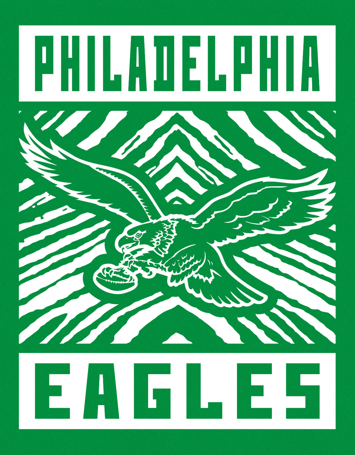 Zubaz NFL Philadelphia Eagles Men's Gridiron Crewneck