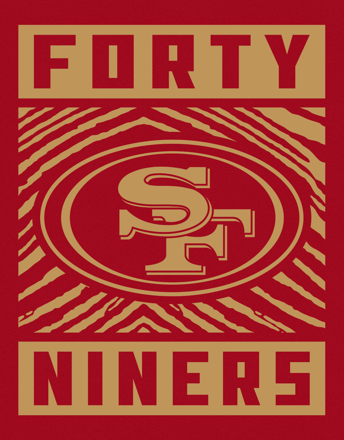 Zubaz NFL San Francisco 49ers Men's Gridiron Crewneck