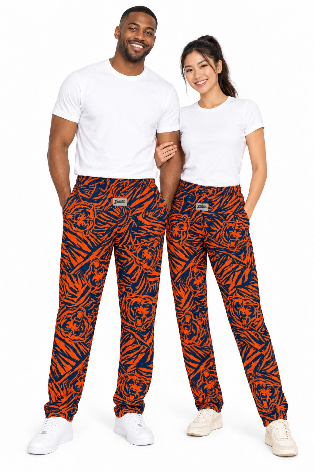 Zubaz NFL Chicago Bears Adult Unisex Jungle Z88 Pants