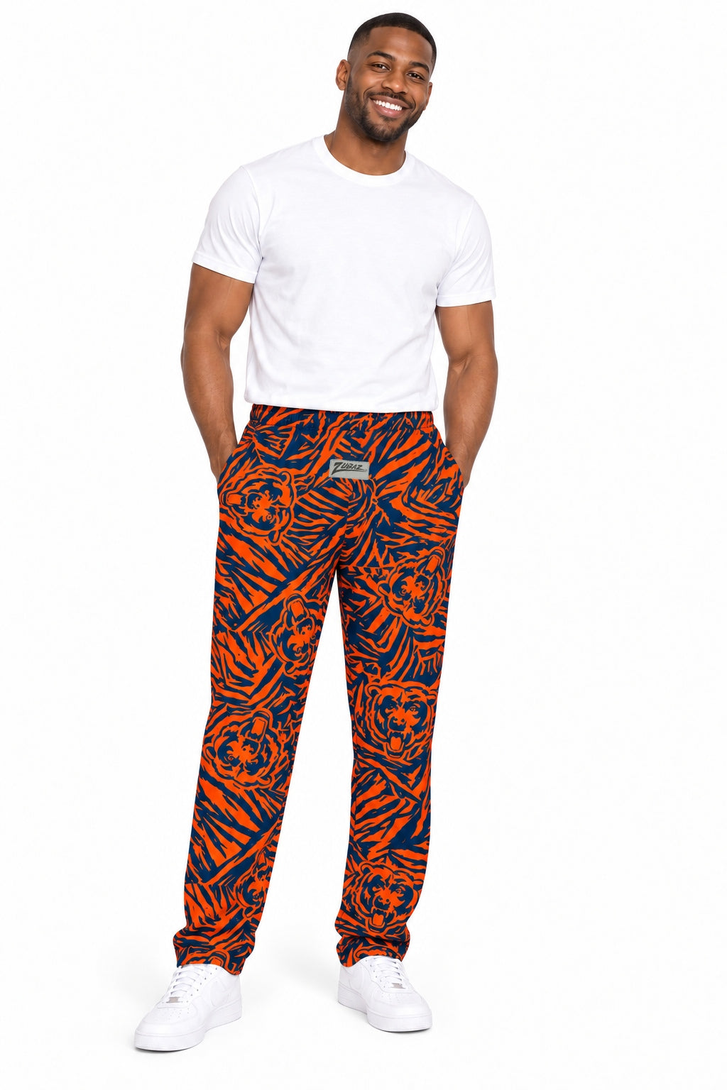 Zubaz NFL Chicago Bears Adult Unisex Jungle Z88 Pants