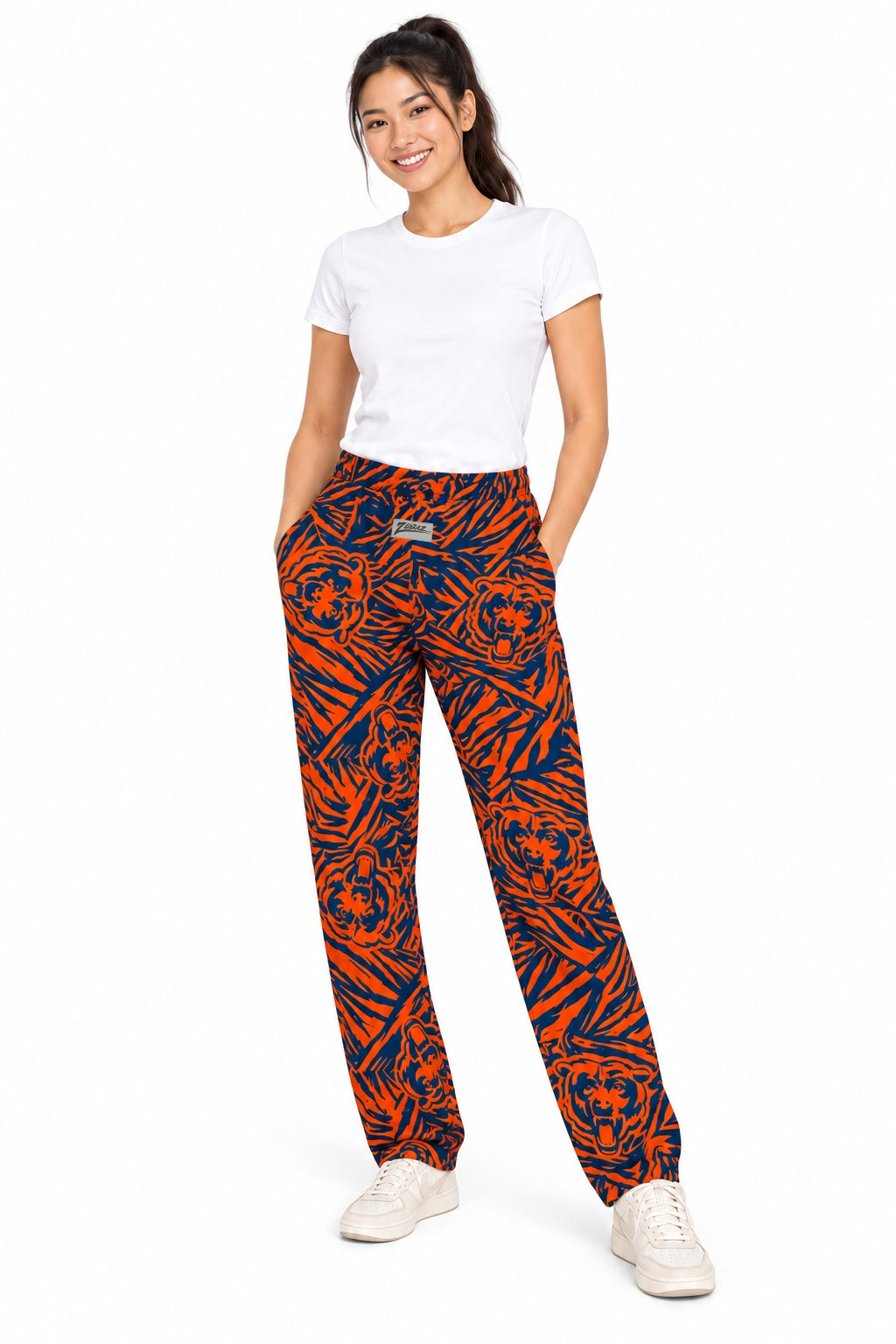 Zubaz NFL Chicago Bears Adult Unisex Jungle Z88 Pants