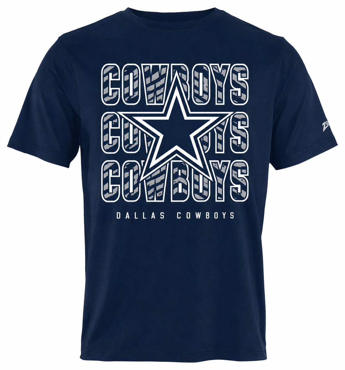 Zubaz NFL Dallas Cowboys Men's Primary Team Color Repeat Play Short-Sleeve T-Shirt - view 1
