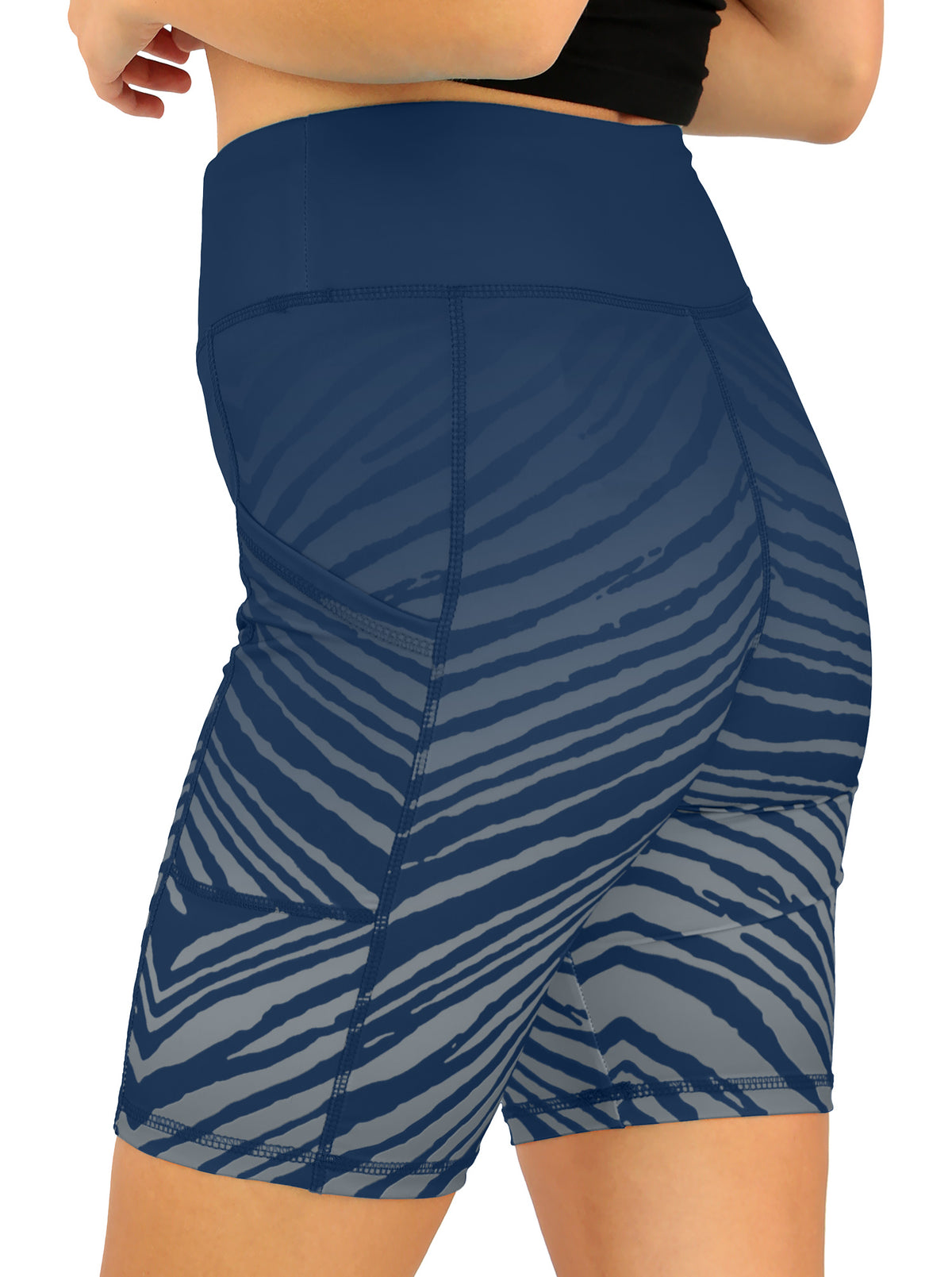 Zubaz NFL Women's Fade Biker Shorts, Dallas Cowboys